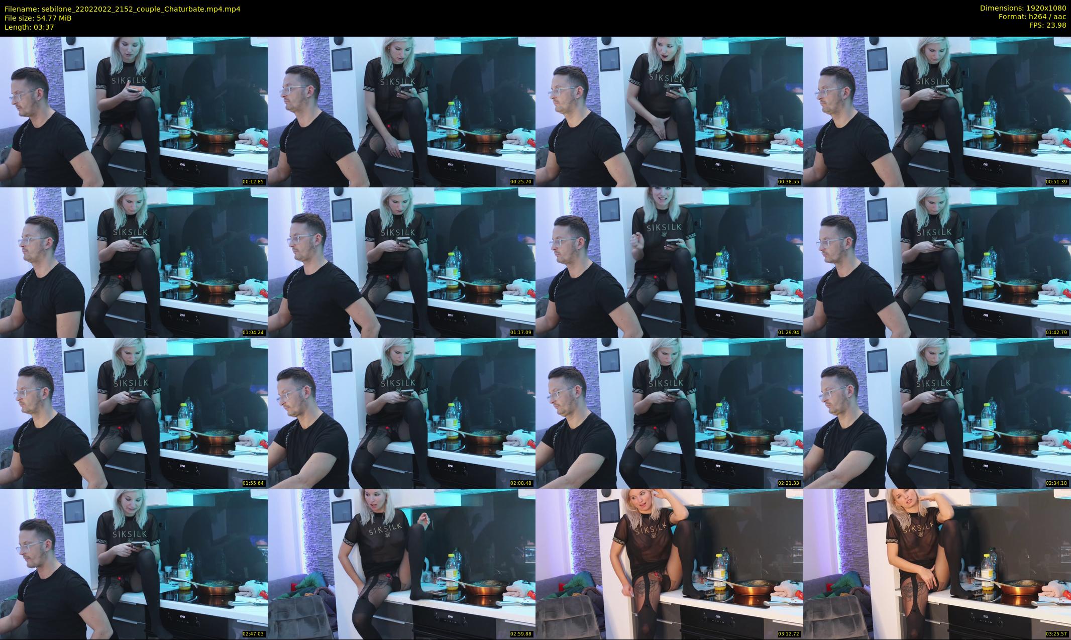 sebilone — 4 minute Chaturbate couple cam show recording, 1080p, Feb 22, 2022