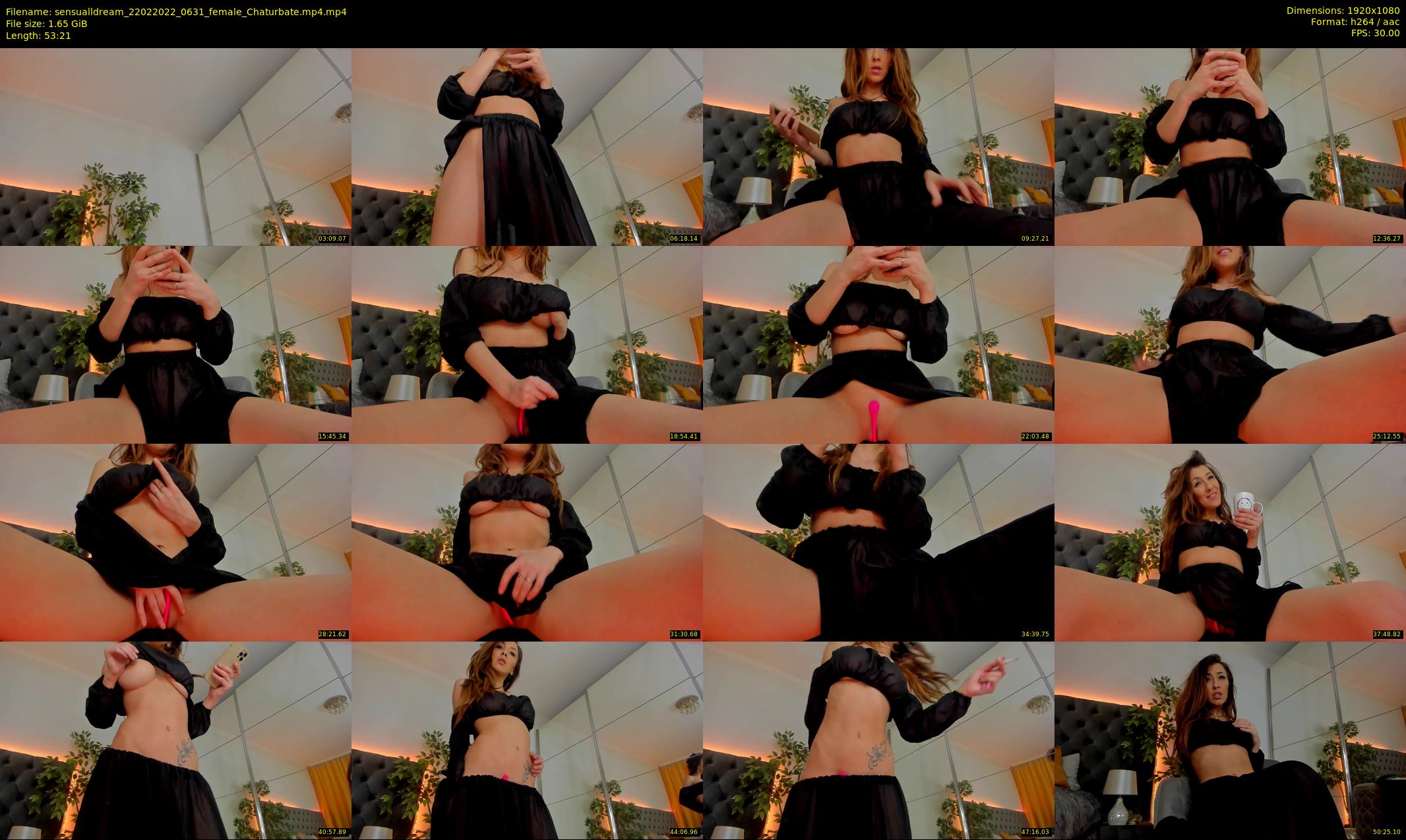 sensualldream — 54 minute Chaturbate female cam show recording, 1080p, Feb 22, 2022