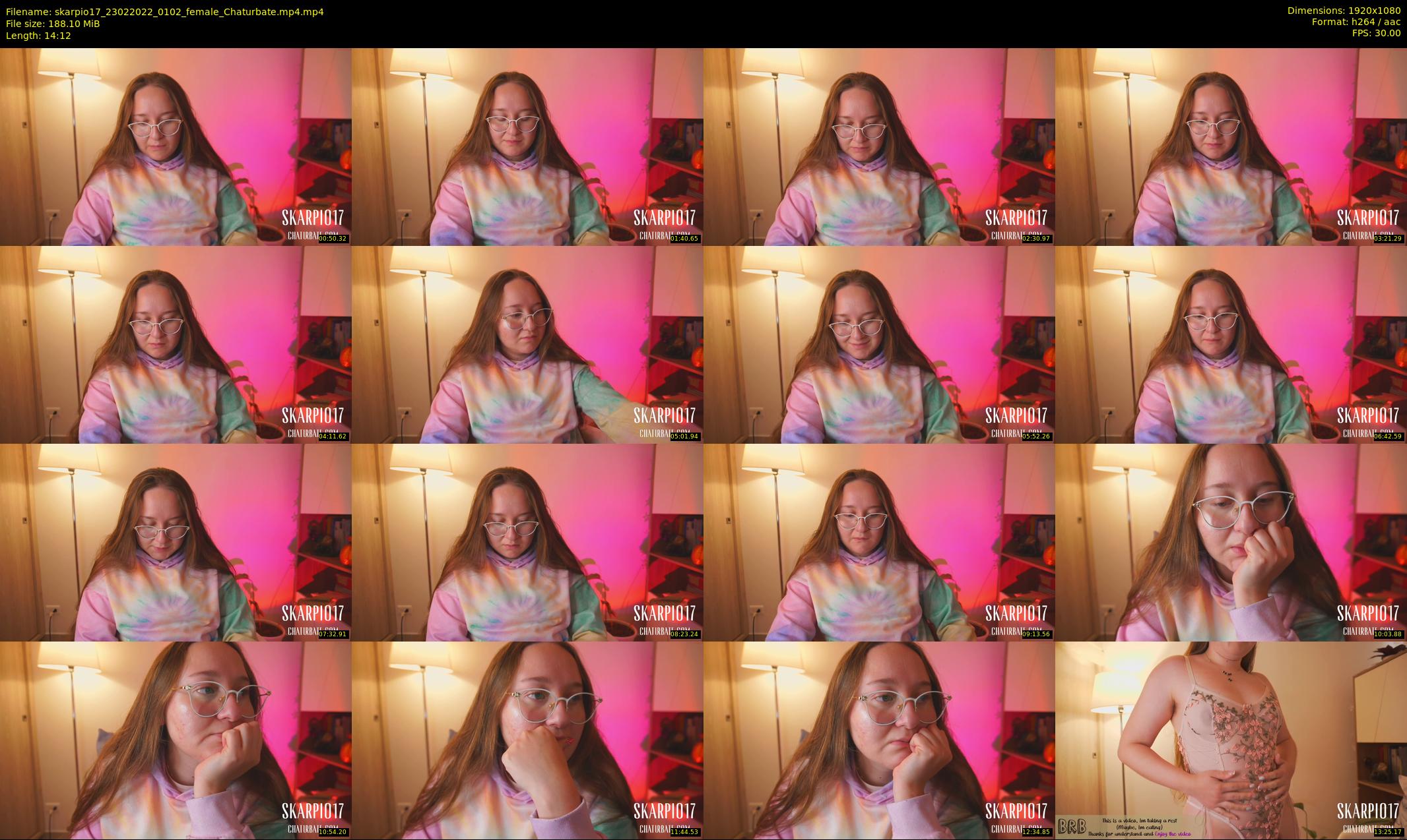 skarpio17 — 15 minute Chaturbate female cam show recording, 1080p, Feb 23, 2022