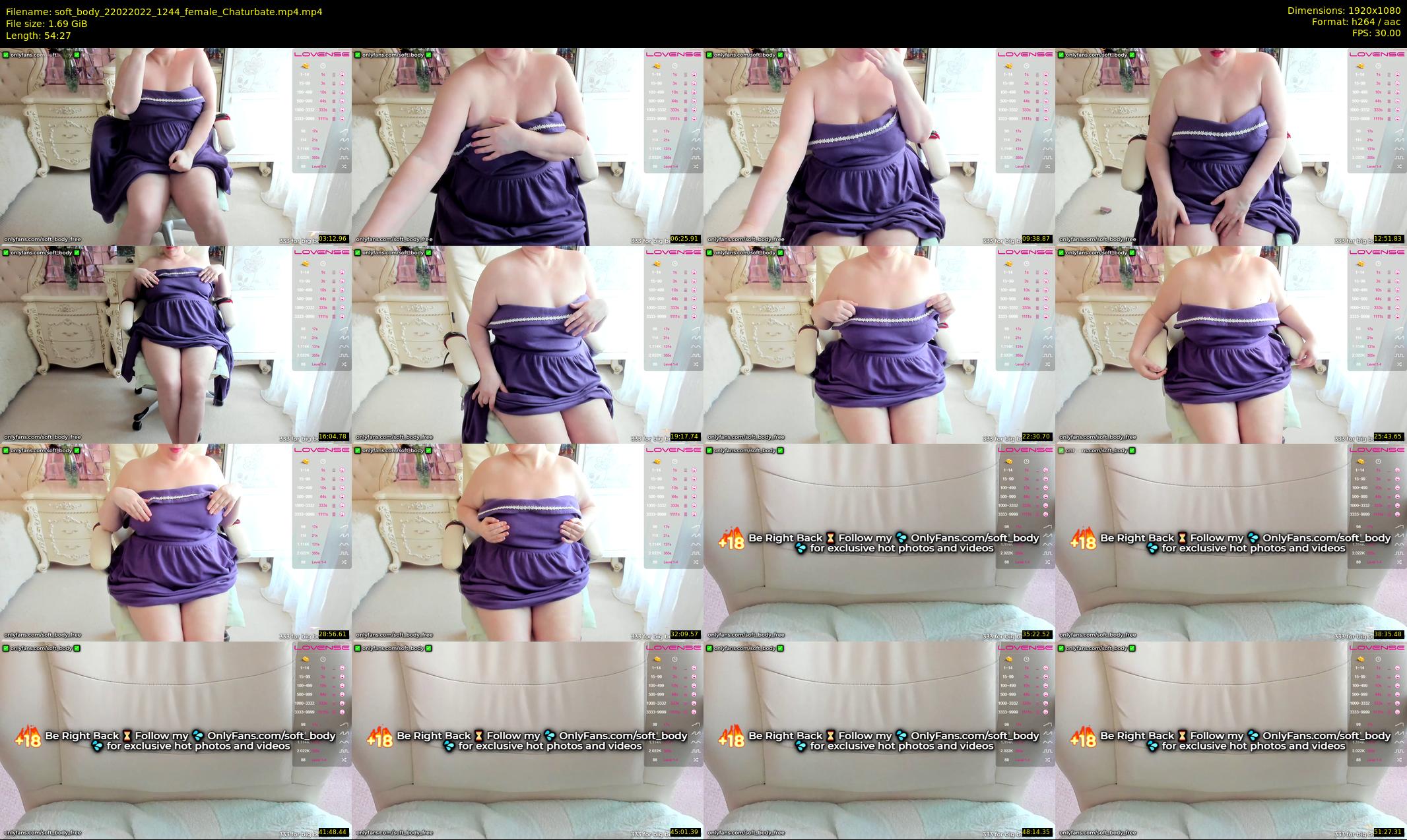 soft_body — 55 minute Chaturbate female cam show recording, 1080p, Feb 22, 2022