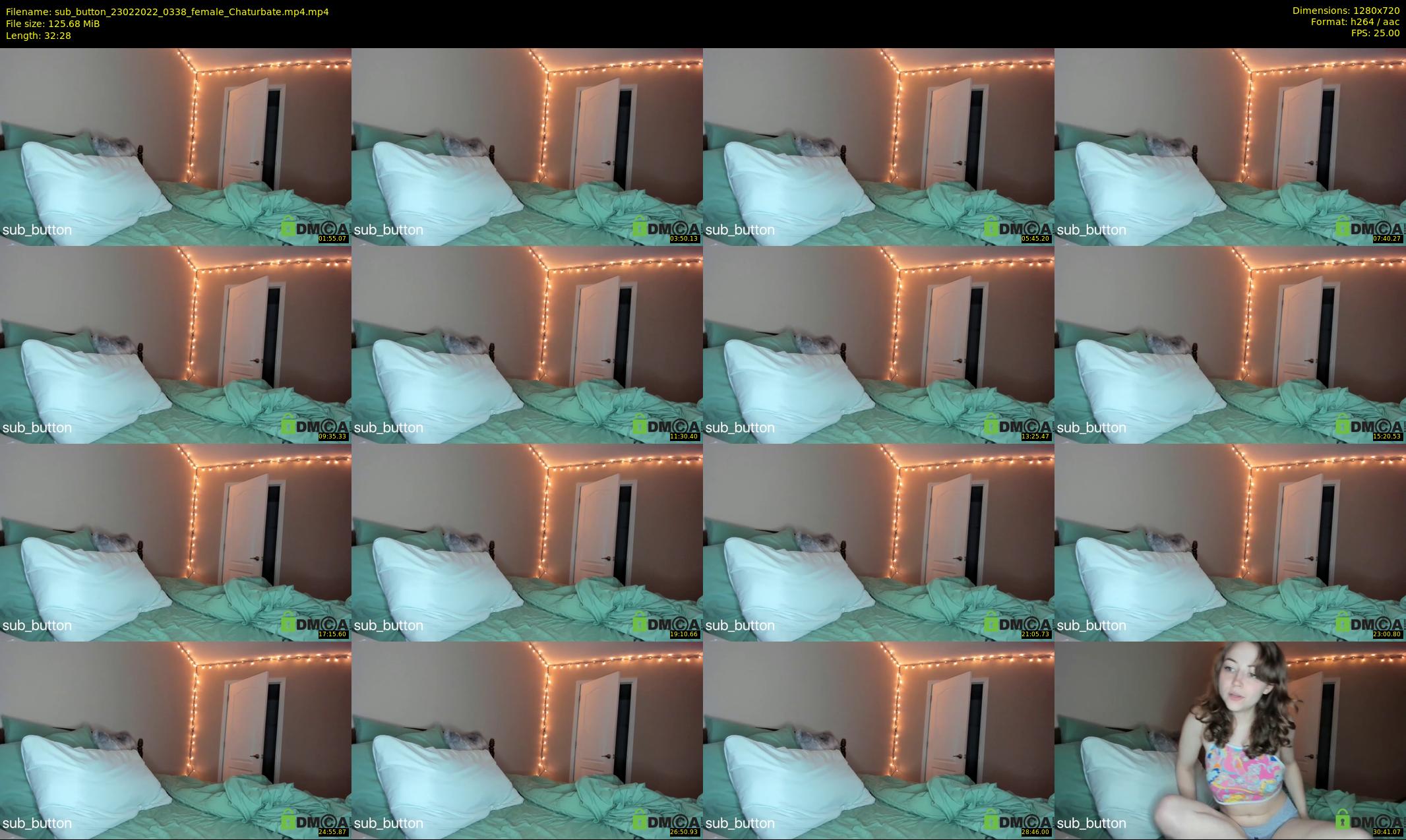 sub_button — 33 minute Chaturbate female cam show recording, 720p, Feb 23, 2022