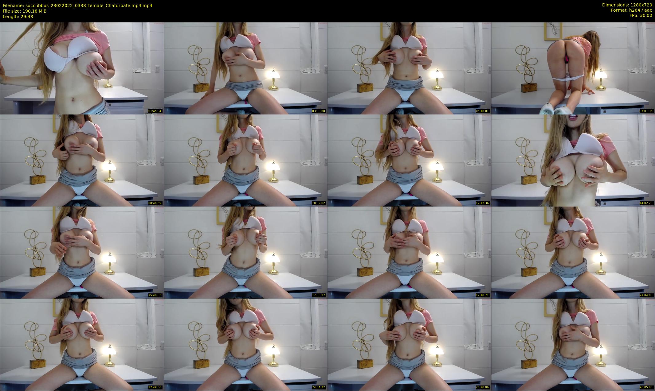 succubbus — 30 minute Chaturbate female cam show recording, 720p, Feb 23, 2022