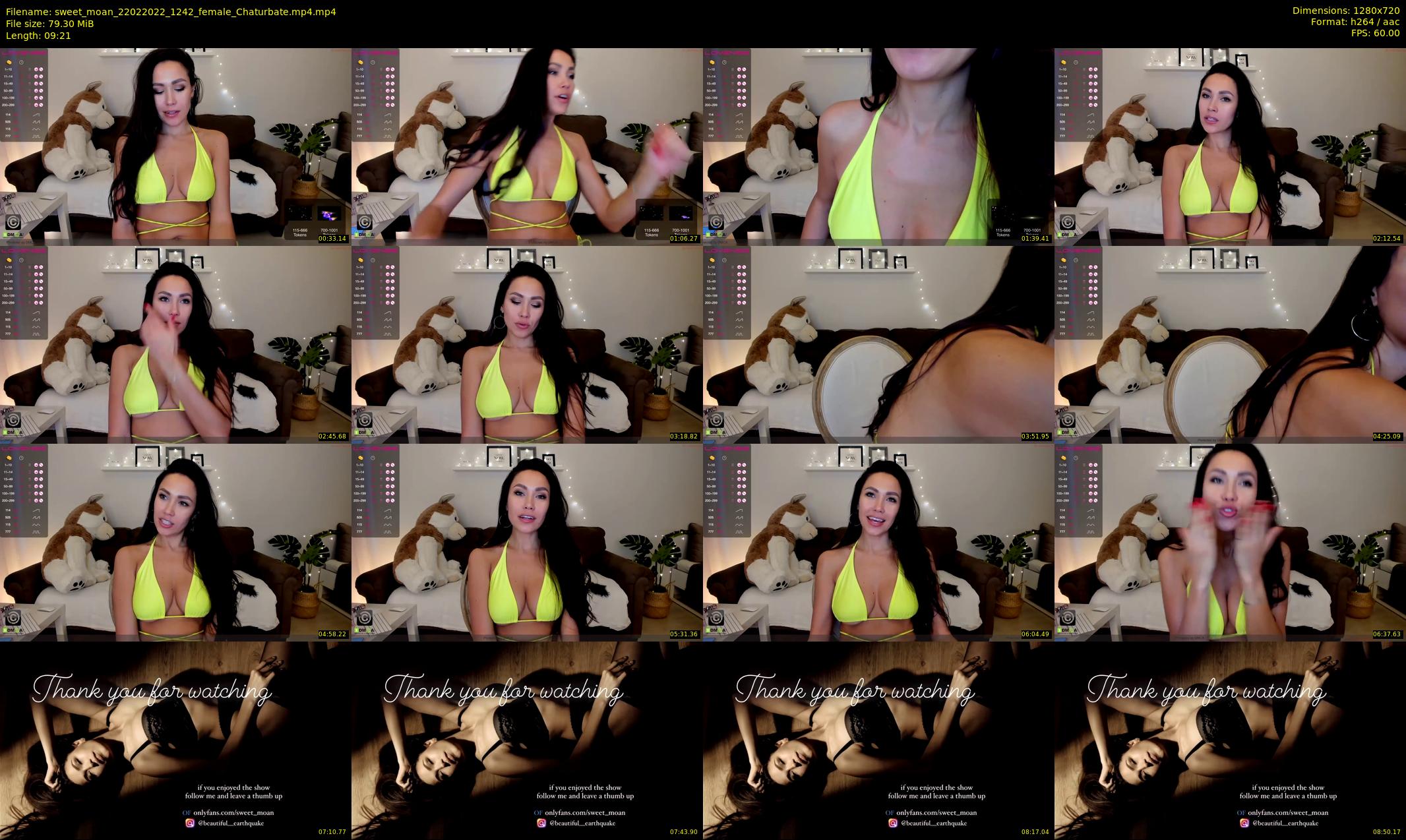 sweet_moan — 10 minute Chaturbate female cam show recording, 720p, Feb 22, 2022