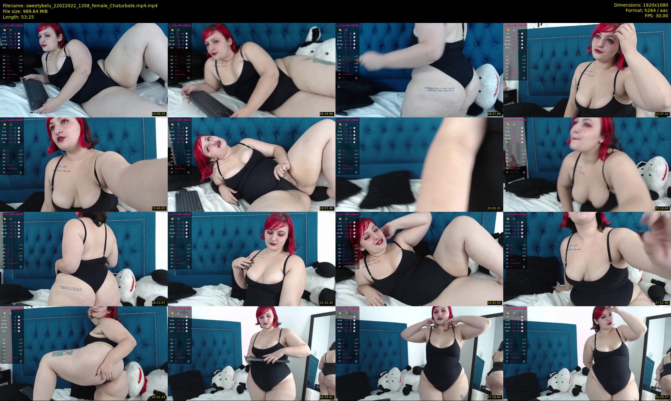 sweetybelu — 54 minute Chaturbate female cam show recording, 1080p, Feb 22, 2022
