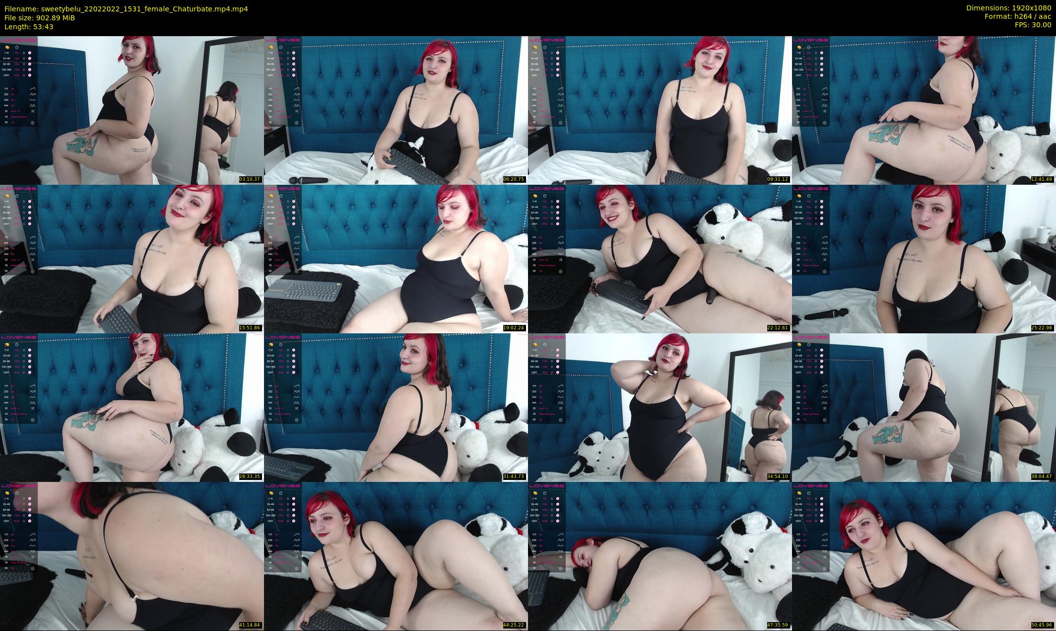 sweetybelu — 54 minute Chaturbate female cam show recording, 1080p, Feb 22, 2022