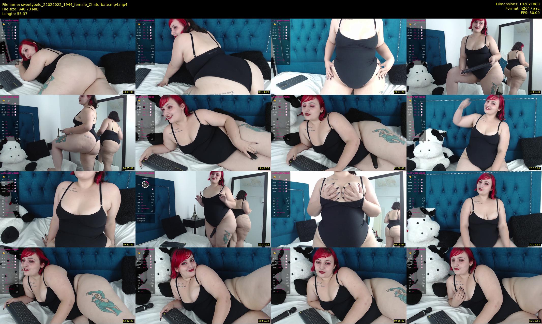 sweetybelu — 56 minute Chaturbate female cam show recording, 1080p, Feb 22, 2022