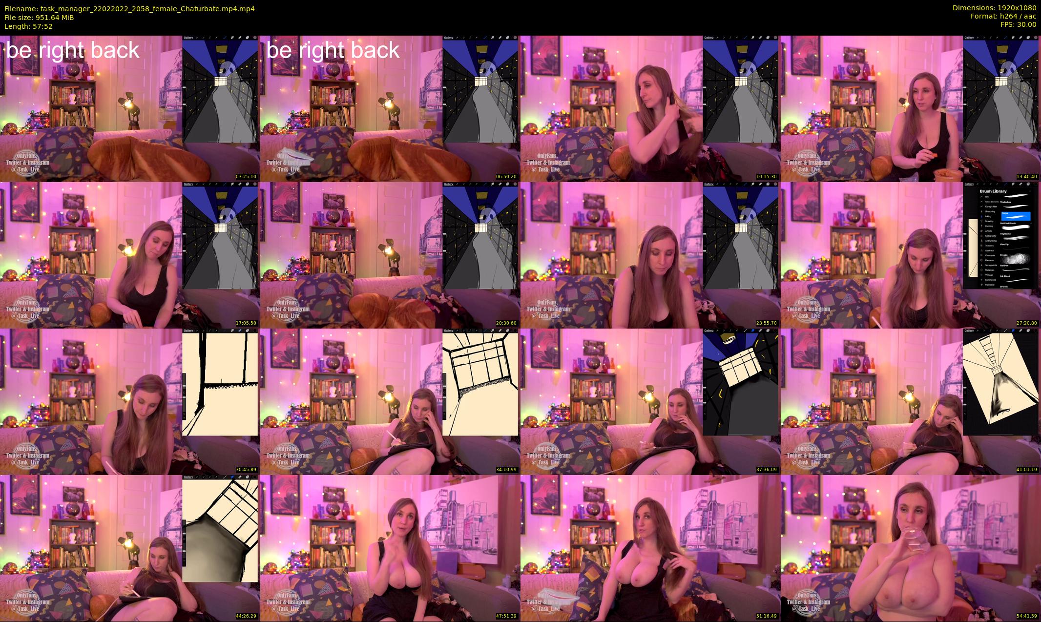 task_manager — 58 minute Chaturbate couple cam show recording, 1080p, Feb 22, 2022