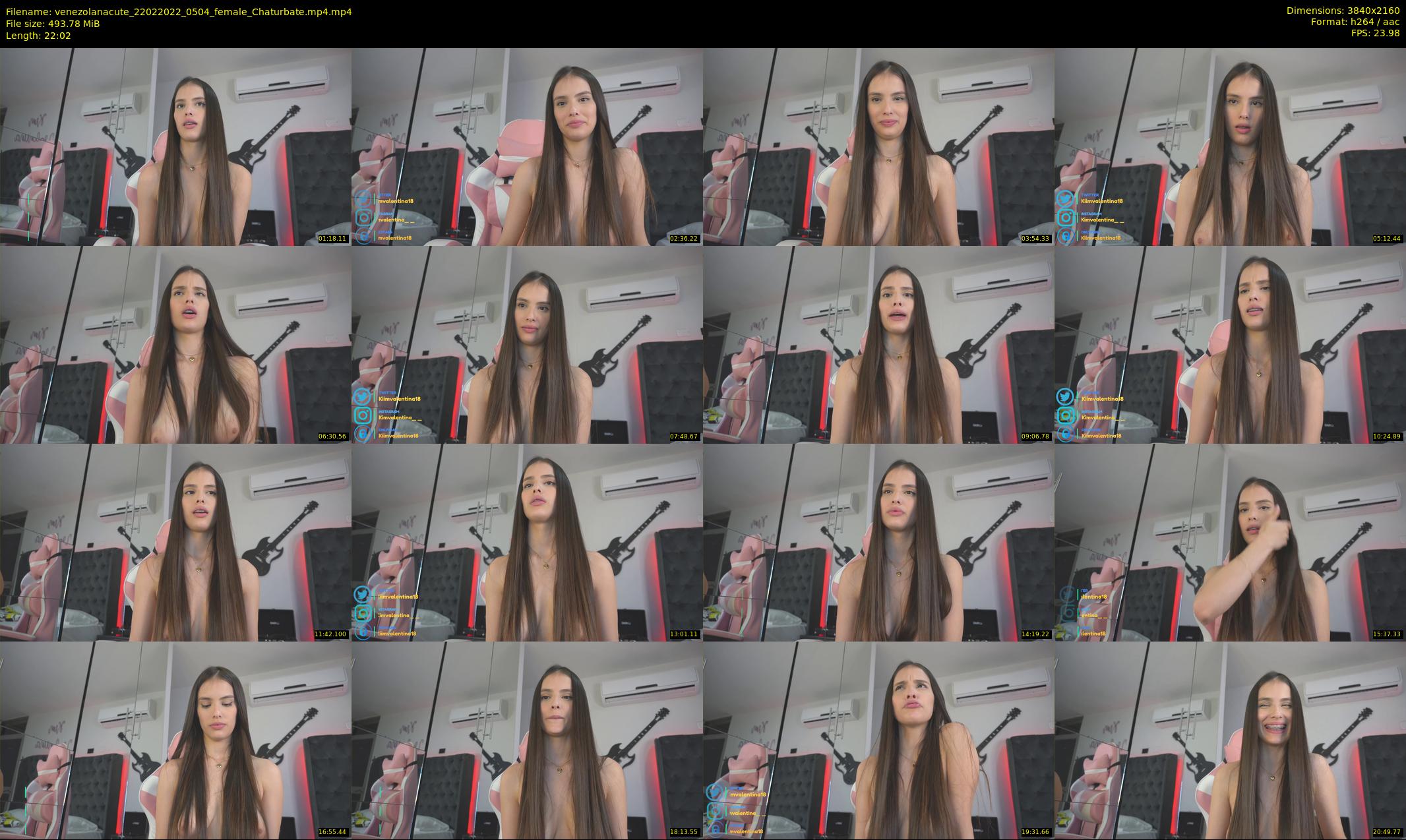 venezolanacute — 23 minute Chaturbate female cam show recording, 4K, Feb 22, 2022