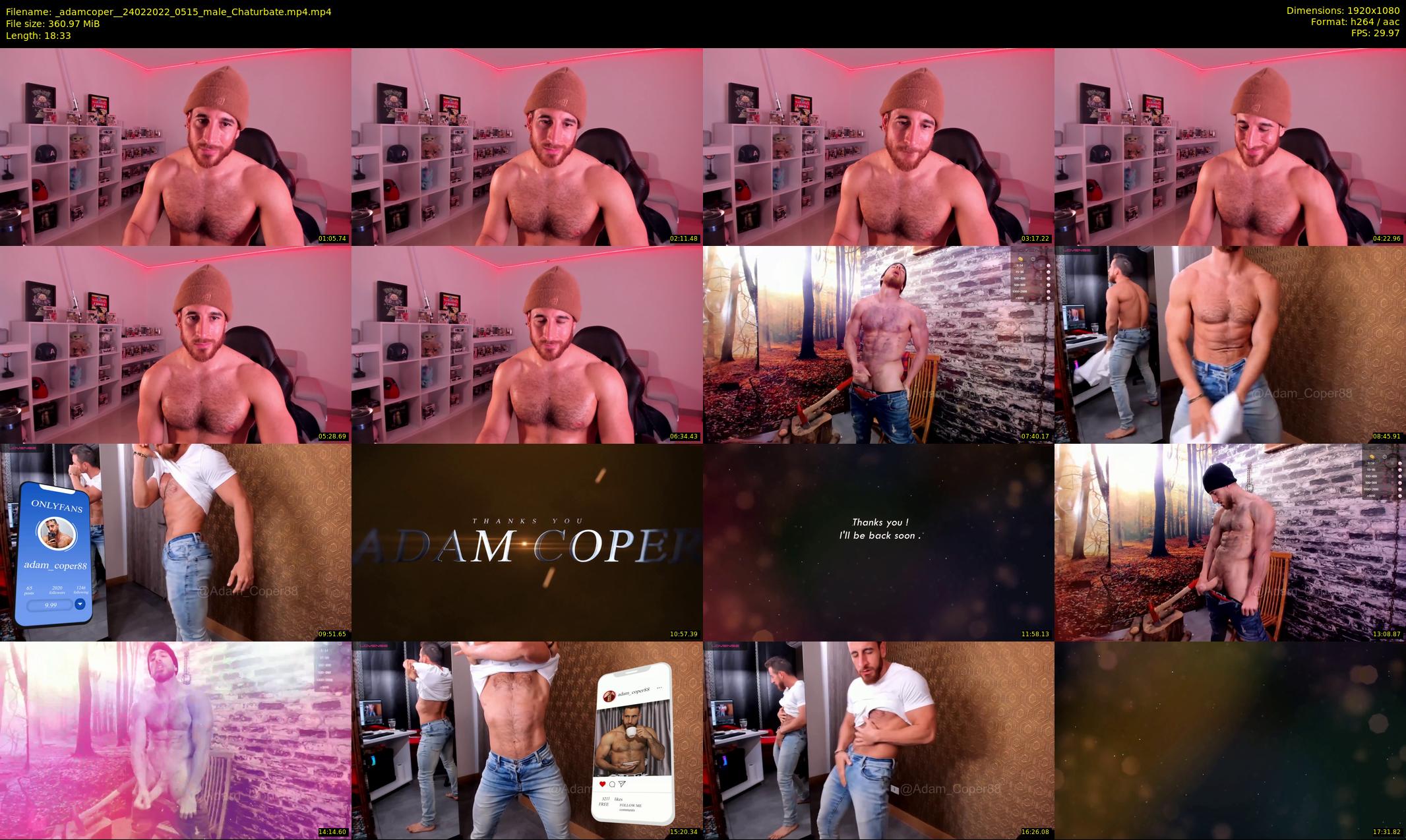 _adamcoper_ — 19 minute Chaturbate male cam show recording, 1080p, Feb 24, 2022