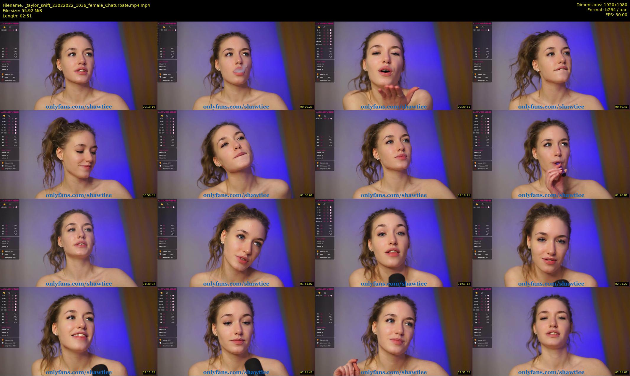 _taylor_swift — 3 minute Chaturbate female cam show recording, 1080p, Feb 23, 2022
