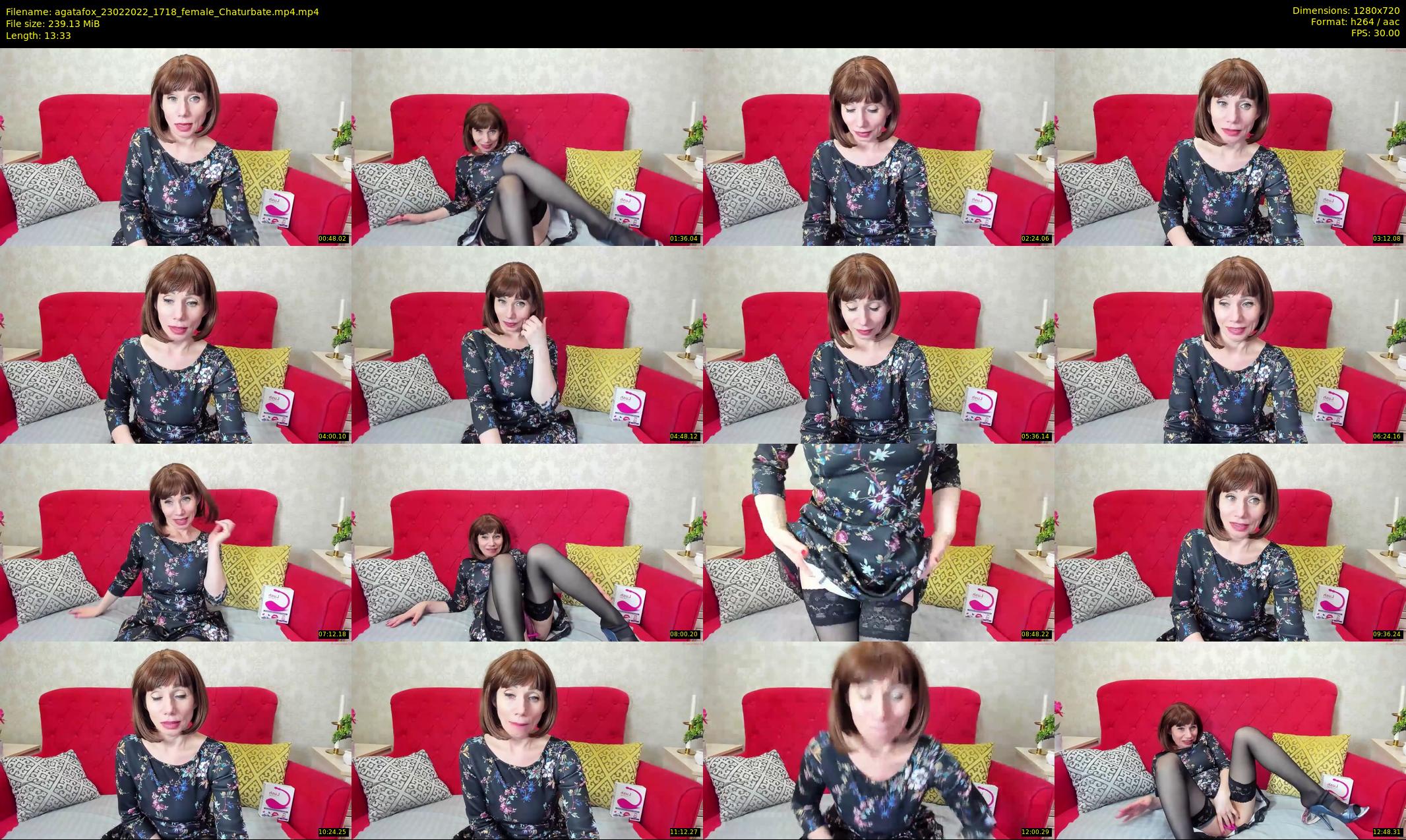 agatafox — 14 minute Chaturbate female cam show recording, 720p, Feb 23, 2022