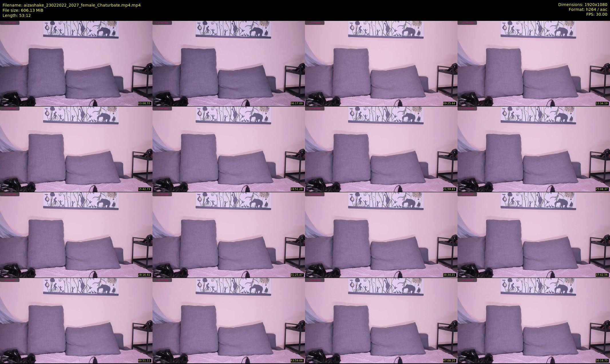 aizashake — 54 minute Chaturbate female cam show recording, 1080p, Feb 23, 2022