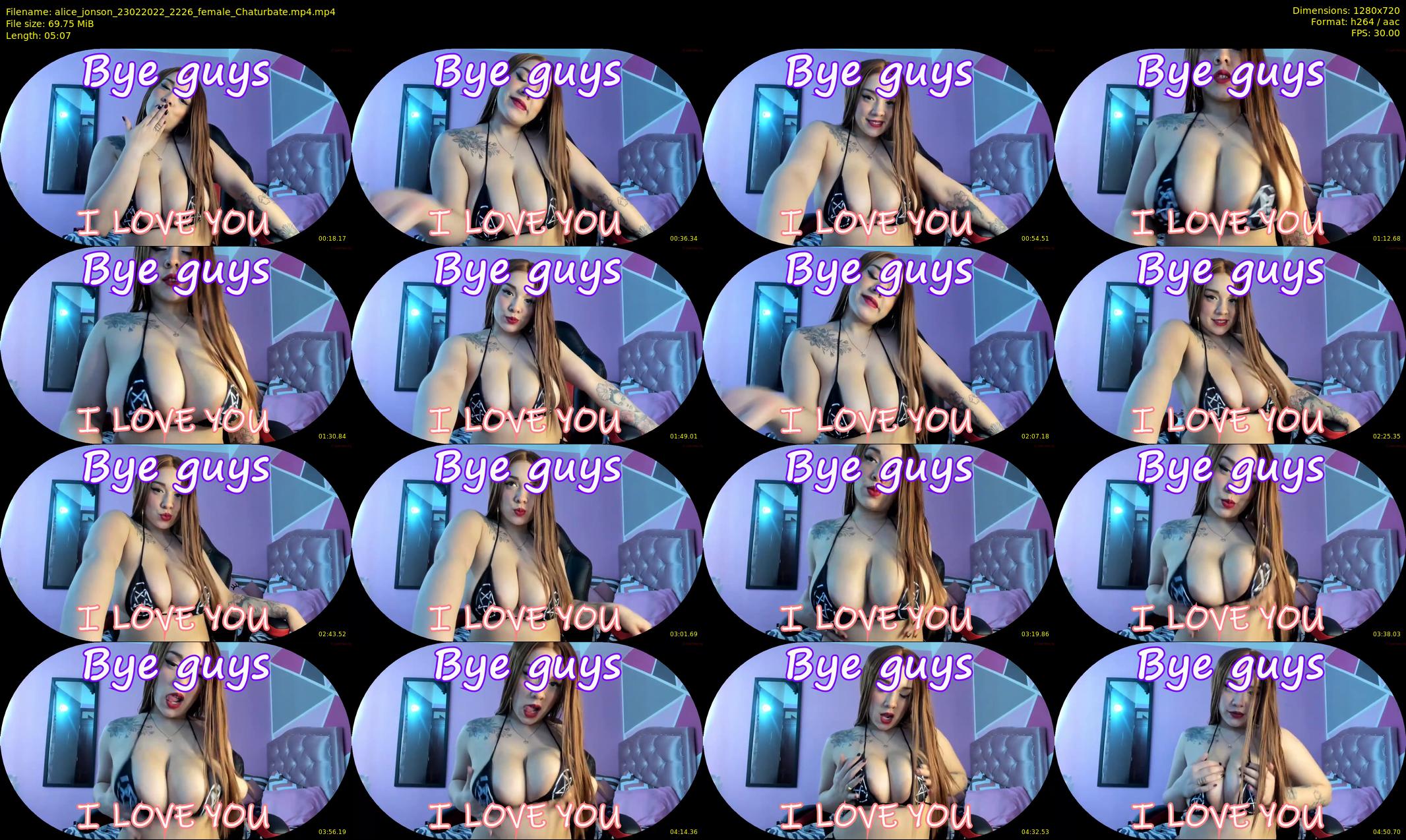 alice_jonson — 6 minute Chaturbate female cam show recording, 720p, Feb 23, 2022