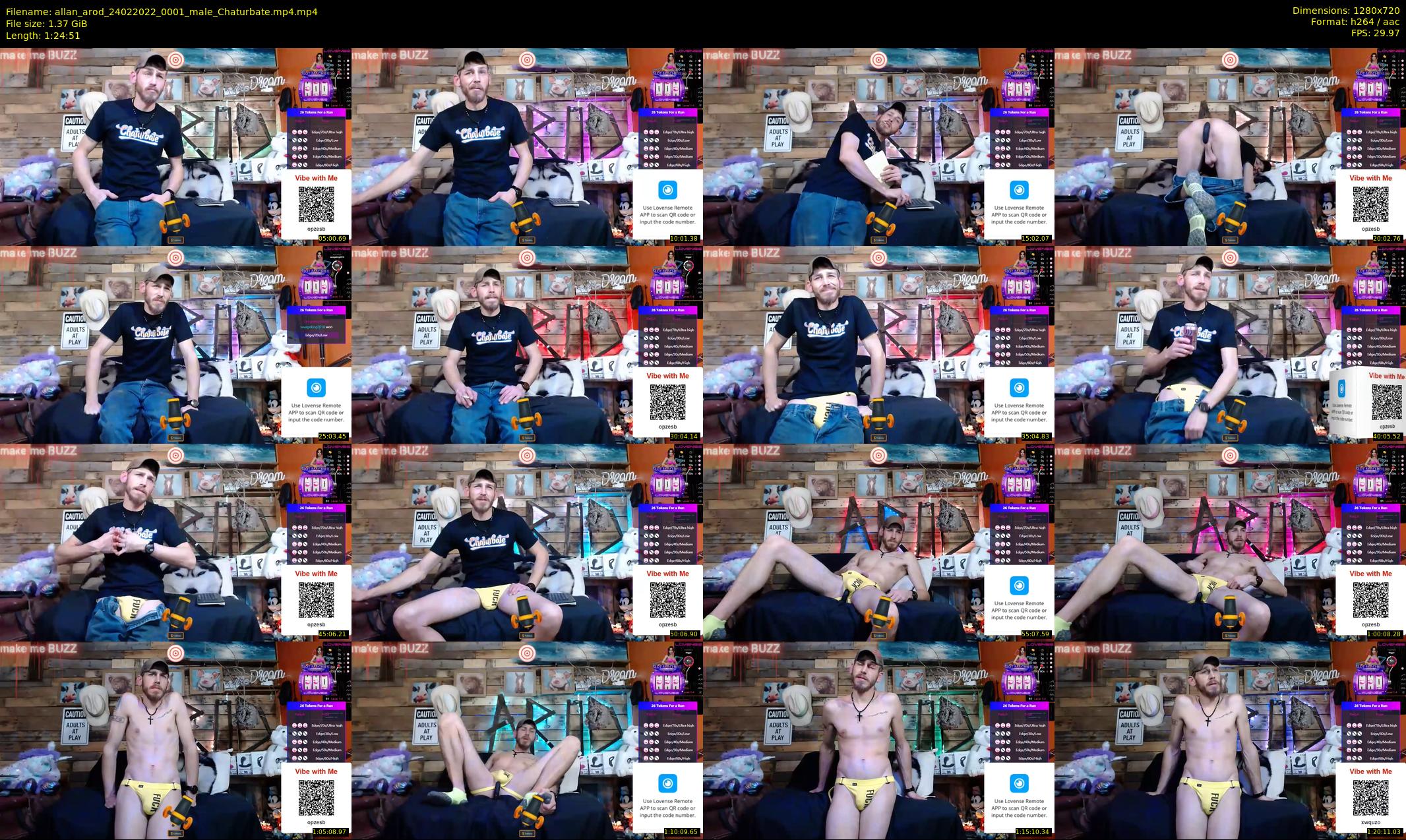 allan_arod — 85 minute Chaturbate male cam show recording, 720p, Feb 24, 2022