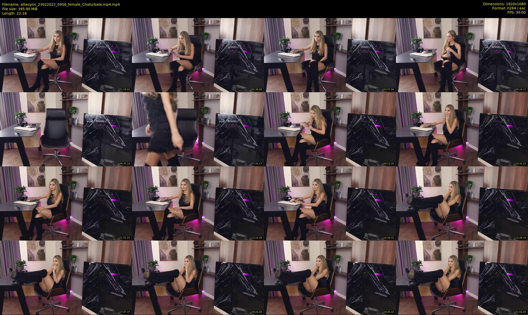 alliesynn — 23 minute Chaturbate female cam show recording, 1080p, Feb 23, 2022