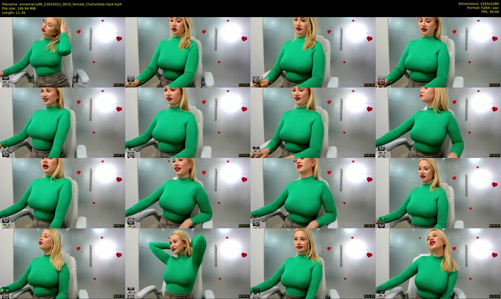annemarry96 — 12 minute Chaturbate female cam show recording, 1080p, Feb 23, 2022