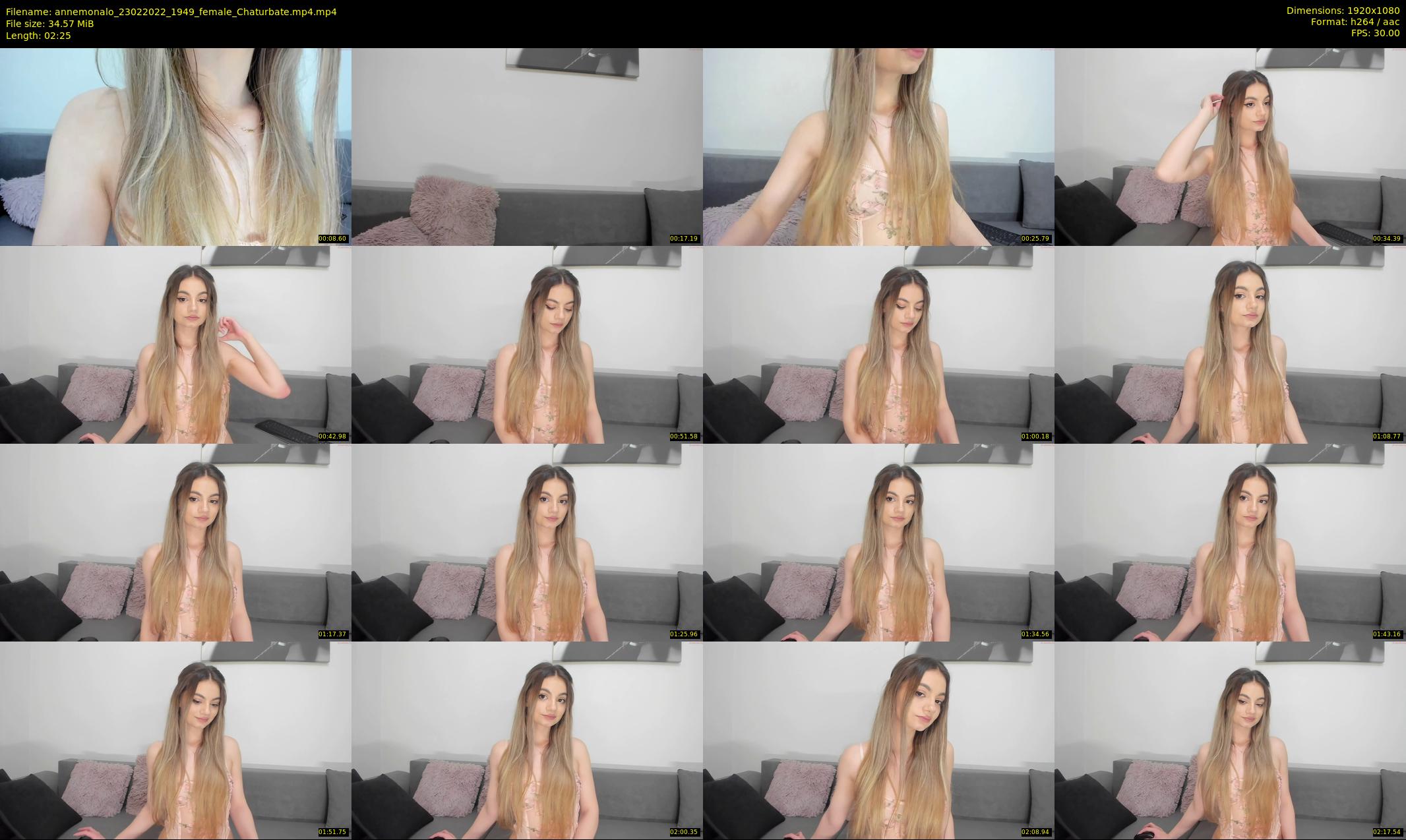 annemonalo — 3 minute Chaturbate female cam show recording, 1080p, Feb 23, 2022