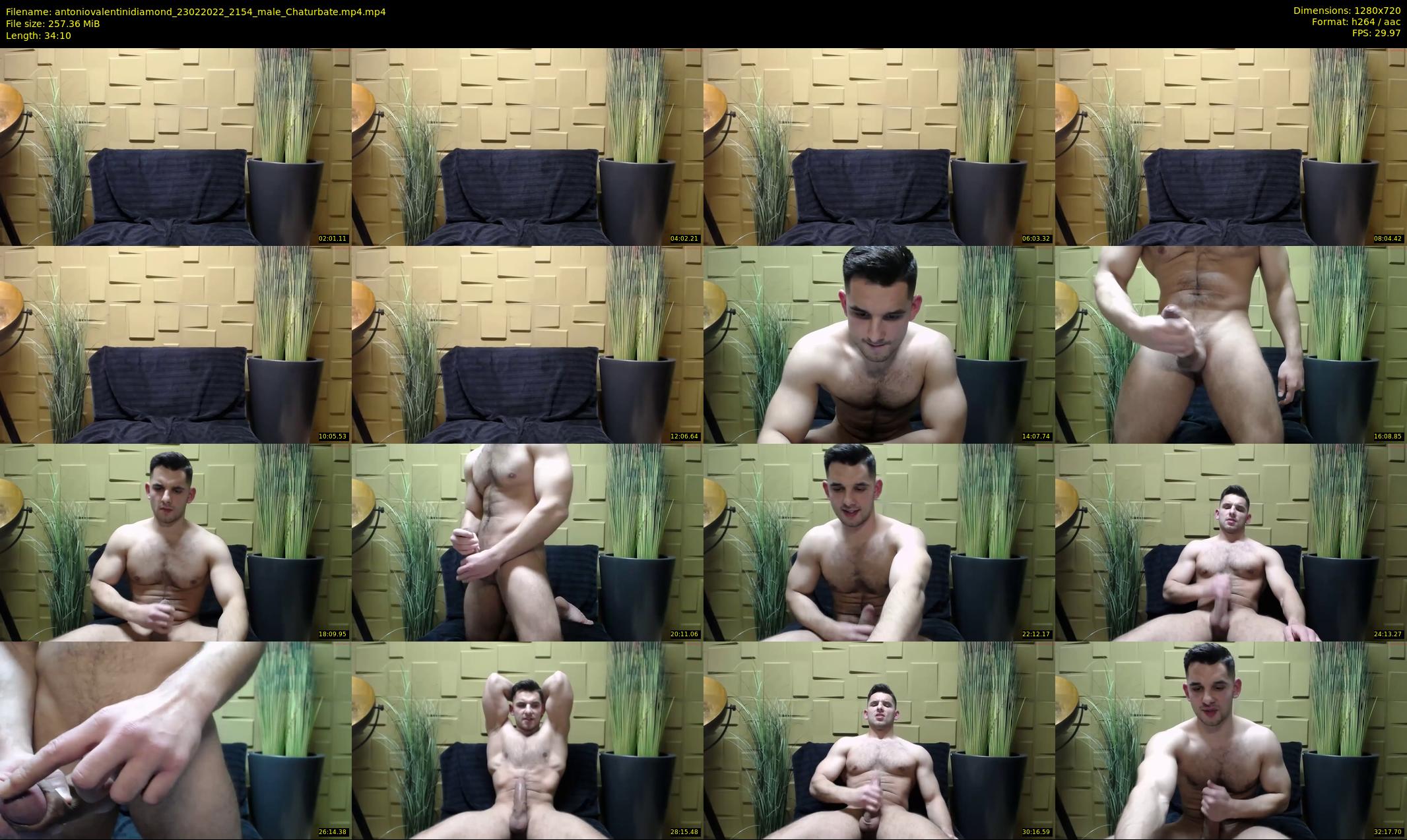 antoniovalentinidiamond — 35 minute Chaturbate male cam show recording, 720p, Feb 23, 2022