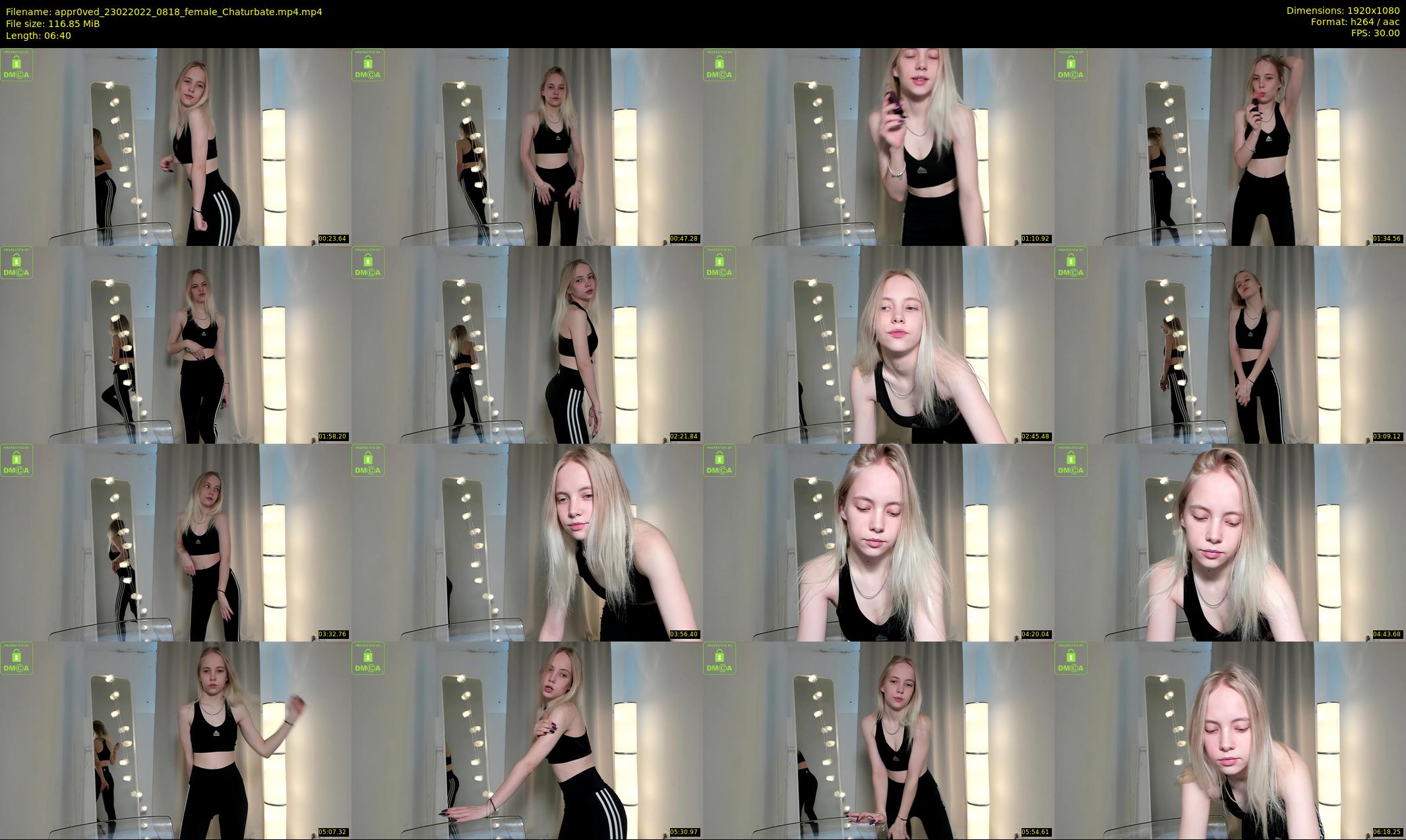 appr0ved — 7 minute Chaturbate female cam show recording, 1080p, Feb 23, 2022