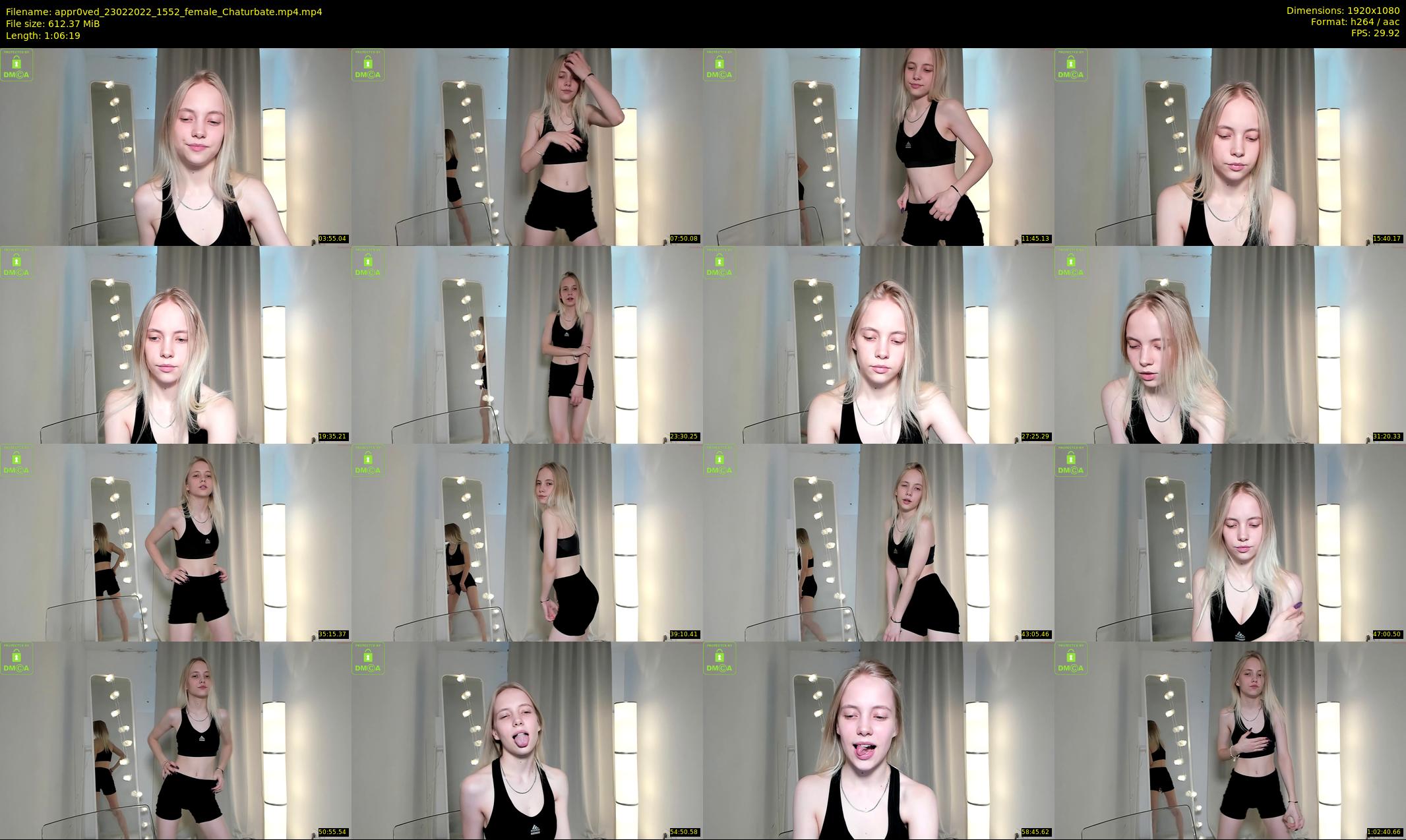 appr0ved — 67 minute Chaturbate female cam show recording, 1080p, Feb 23, 2022