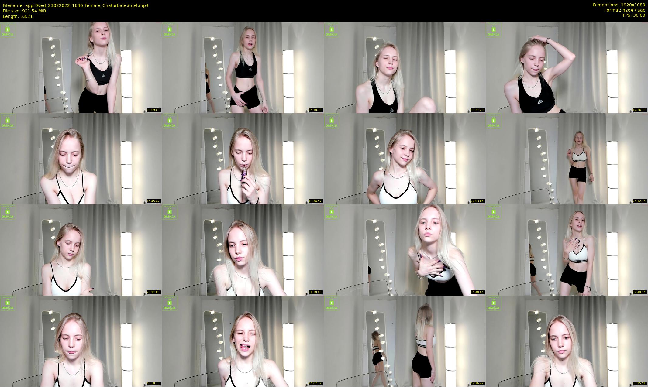 appr0ved — 54 minute Chaturbate female cam show recording, 1080p, Feb 23, 2022