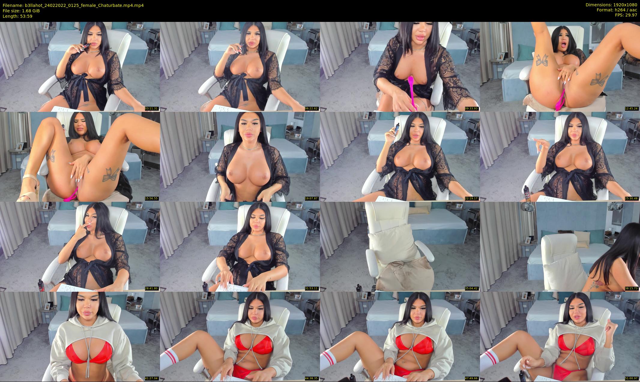 b3llahot — 54 minute Chaturbate female cam show recording, 1080p, Feb 24, 2022