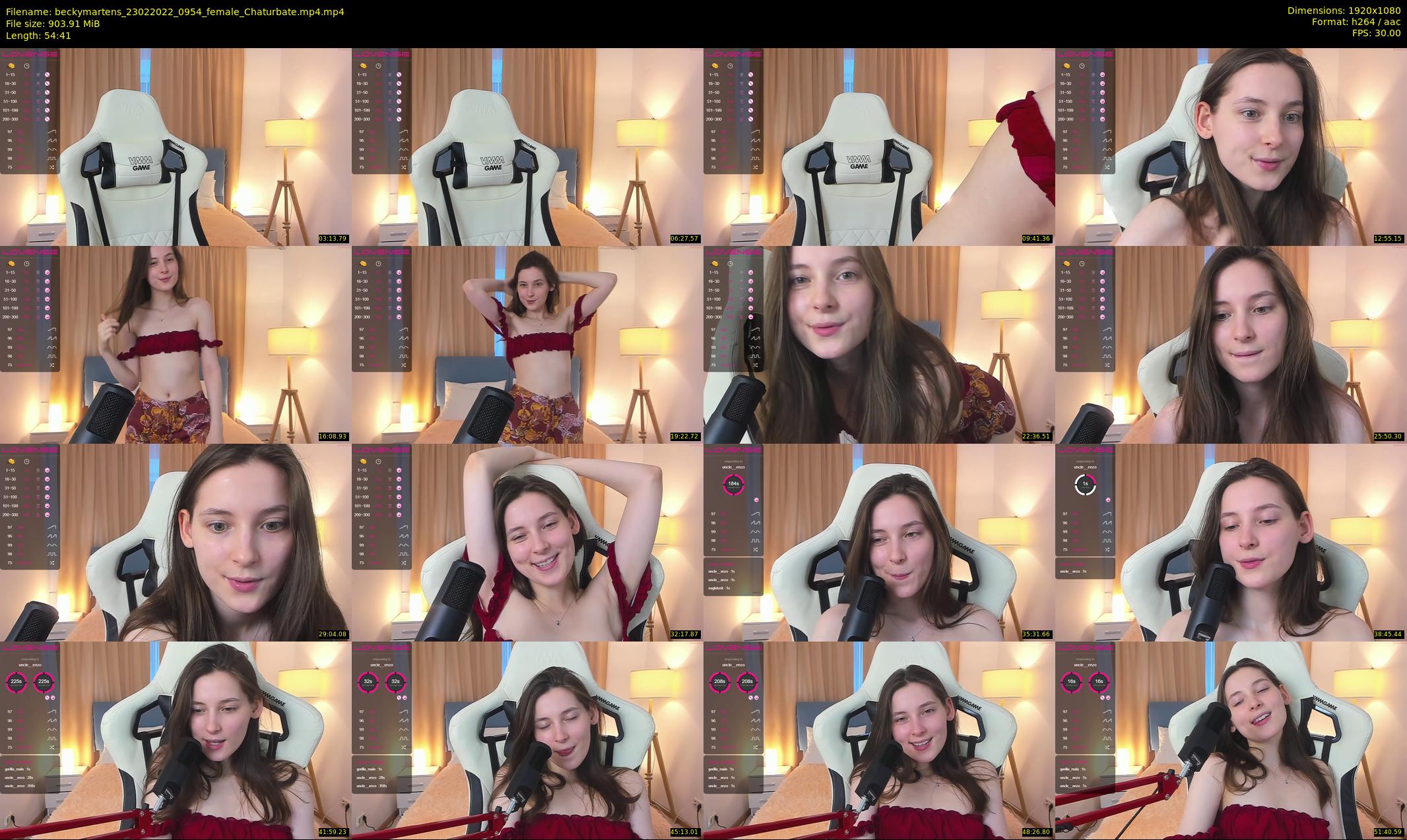 beckymartens — 55 minute Chaturbate female cam show recording, 1080p, Feb 23, 2022
