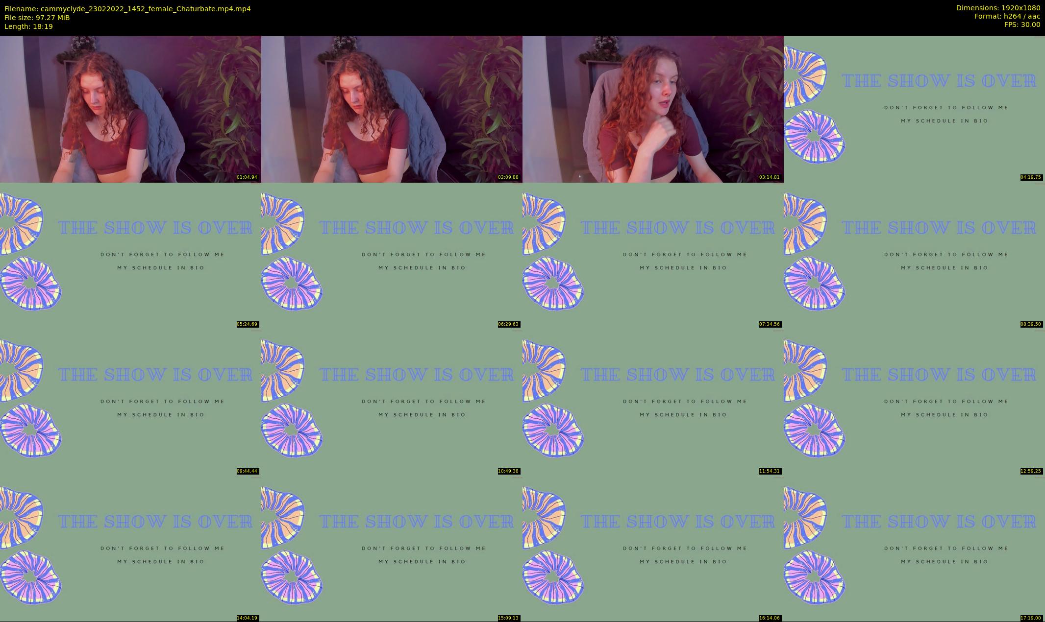 cammyclyde — 19 minute Chaturbate female cam show recording, 1080p, Feb 23, 2022