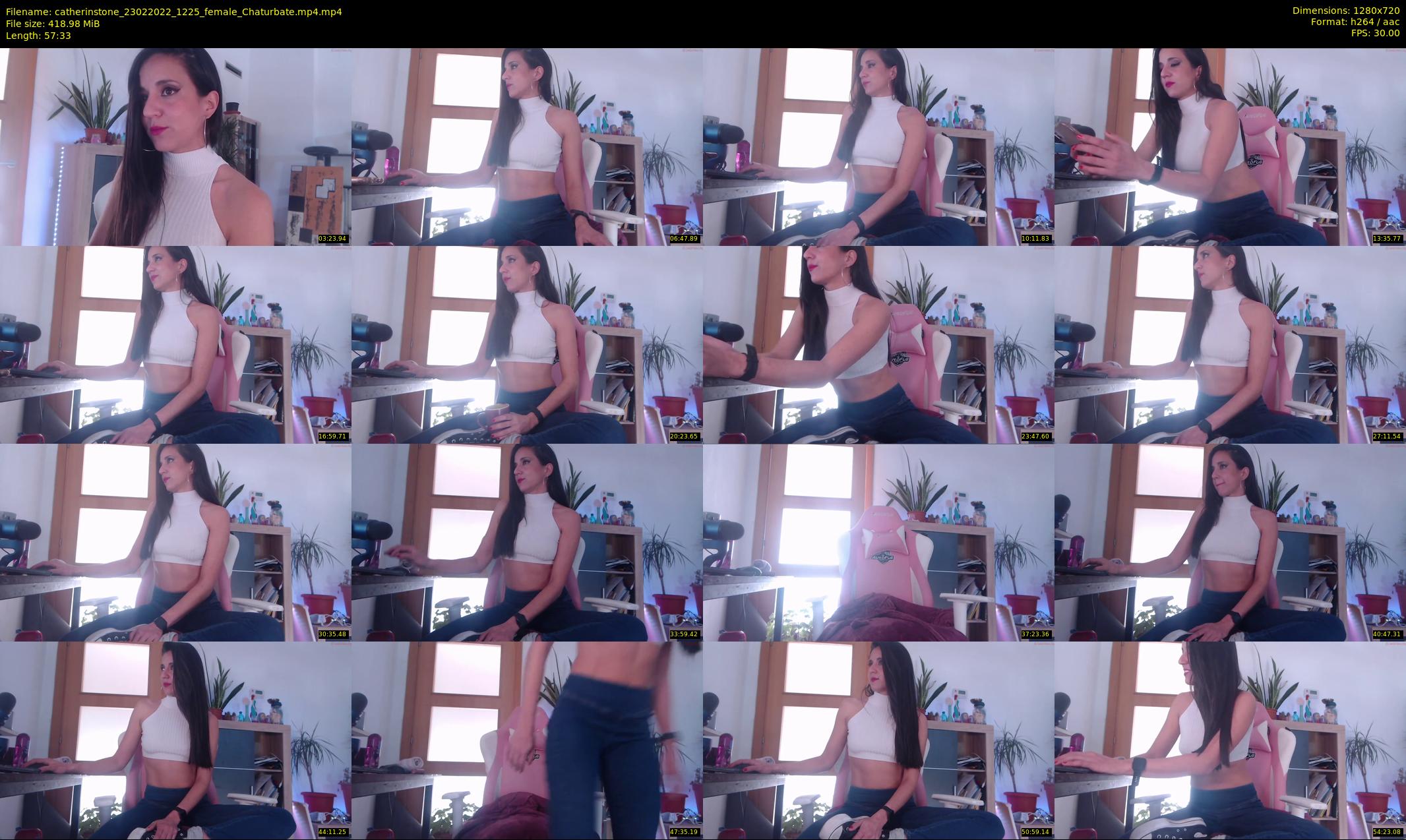 catherinstone — 58 minute Chaturbate female cam show recording, 720p, Feb 23, 2022