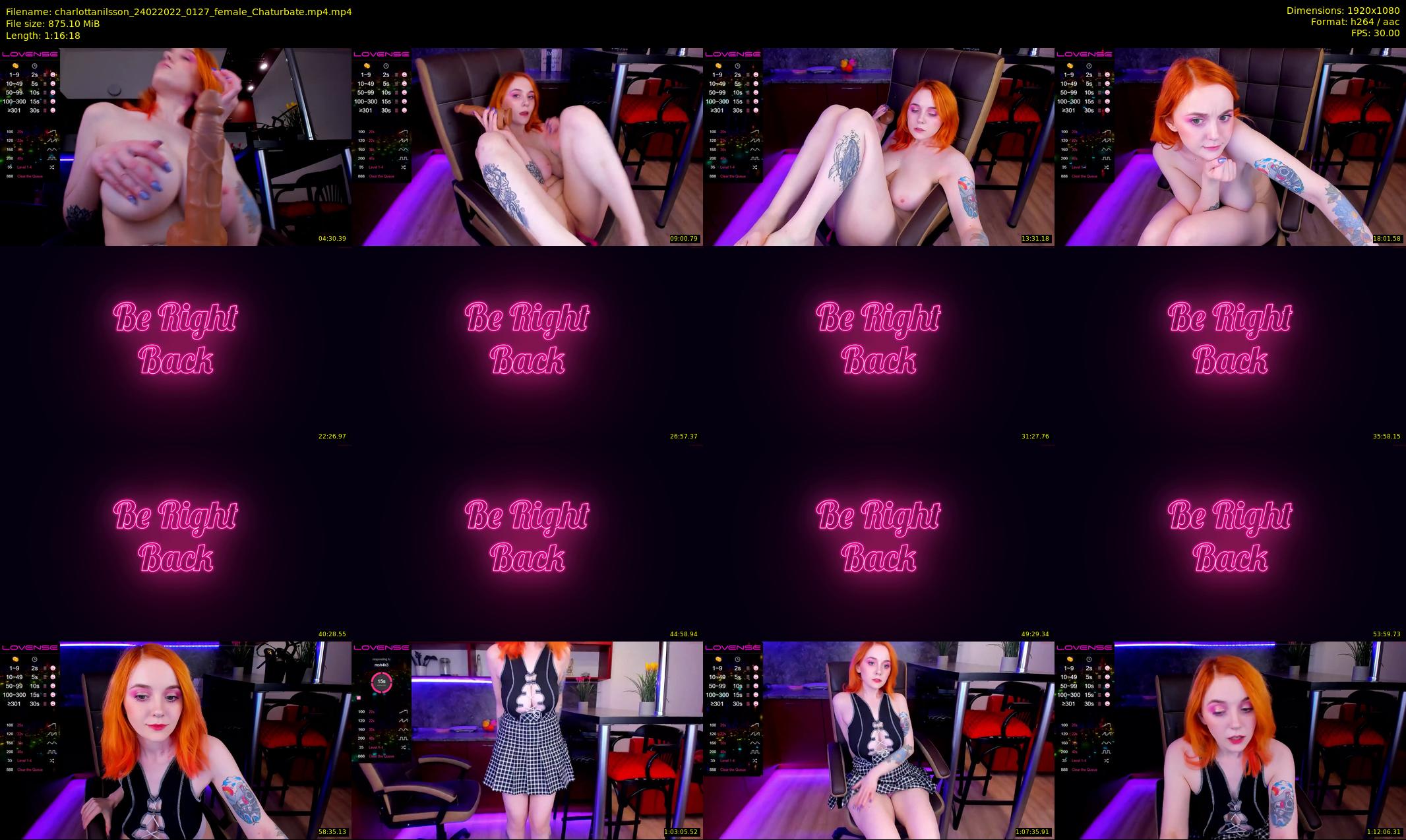 charlottanilsson — 77 minute Chaturbate female cam show recording, 1080p, Feb 24, 2022