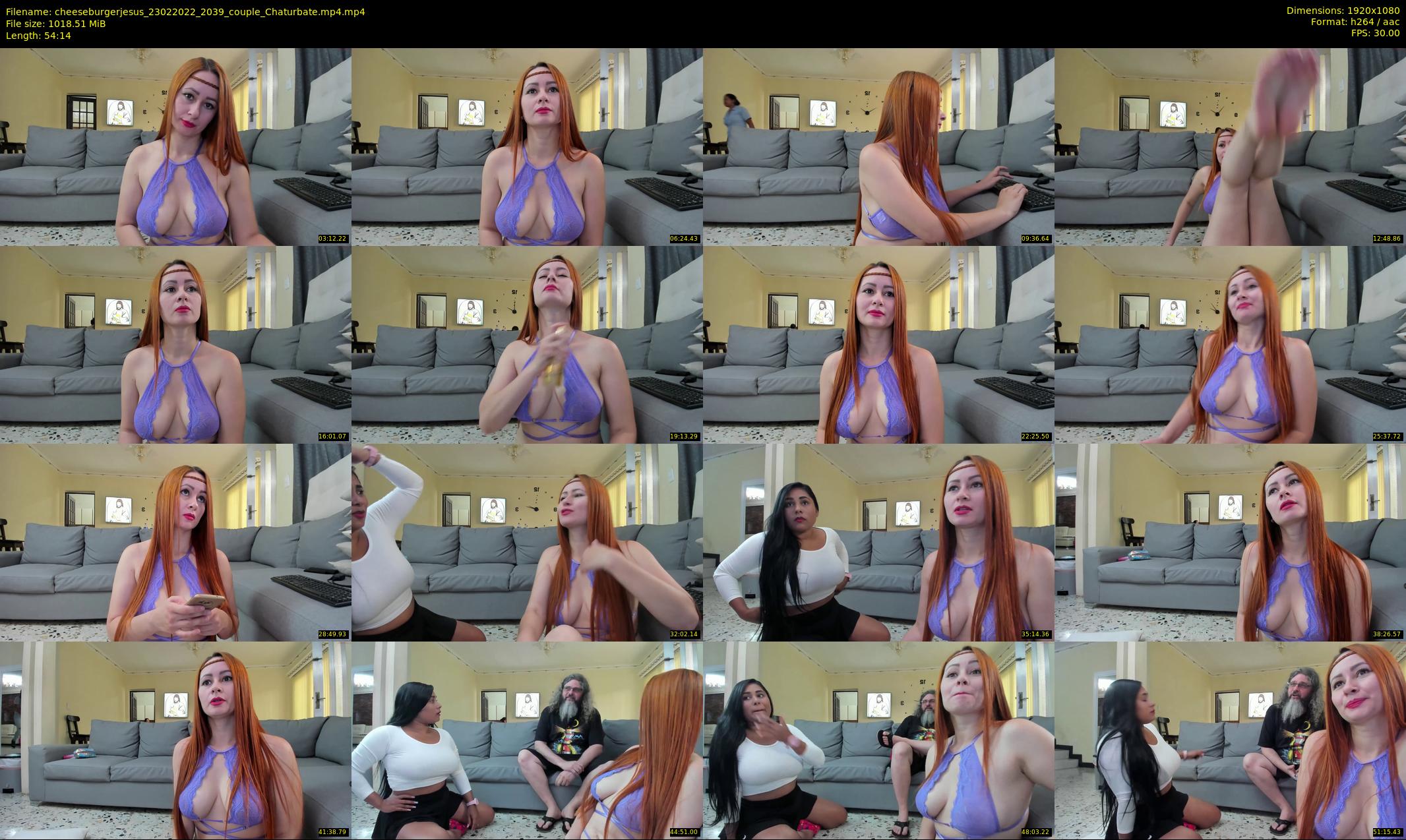 cheeseburgerjesus — 55 minute Chaturbate couple cam show recording, 1080p, Feb 23, 2022
