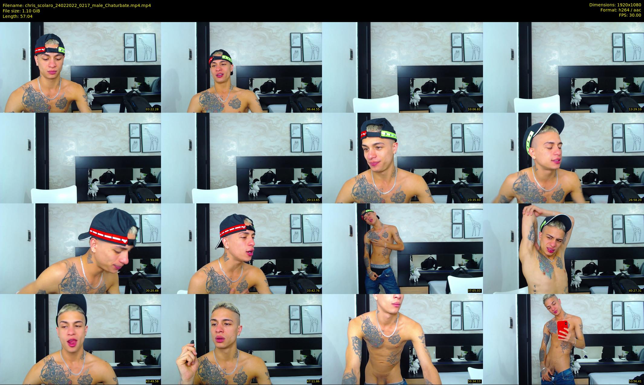 chris_scolaro — 58 minute Chaturbate male cam show recording, 1080p, Feb 24, 2022