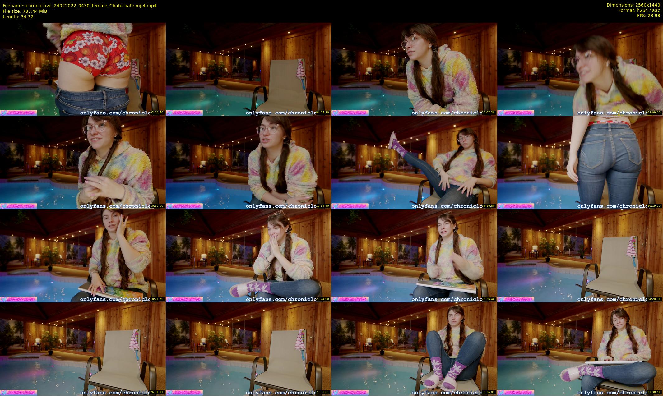 chroniclove — 35 minute Chaturbate female cam show recording, 1080p, Feb 24, 2022