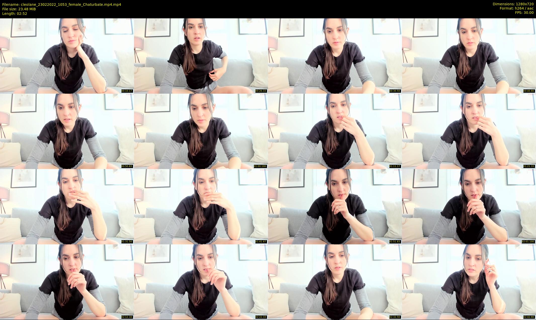 cleolane — 3 minute Chaturbate female cam show recording, 720p, Feb 23, 2022