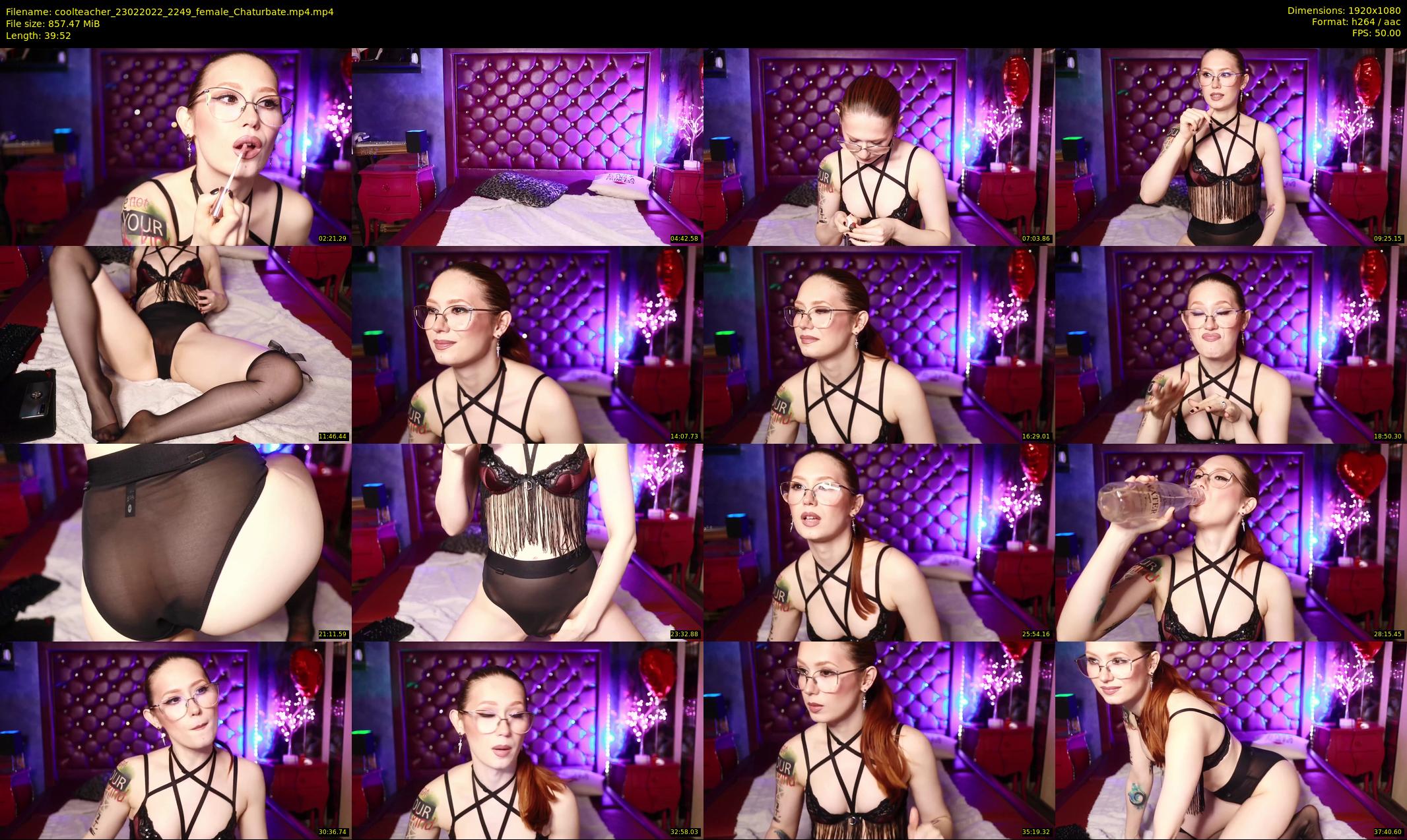coolteacher — 40 minute Chaturbate female cam show recording, 1080p, Feb 23, 2022