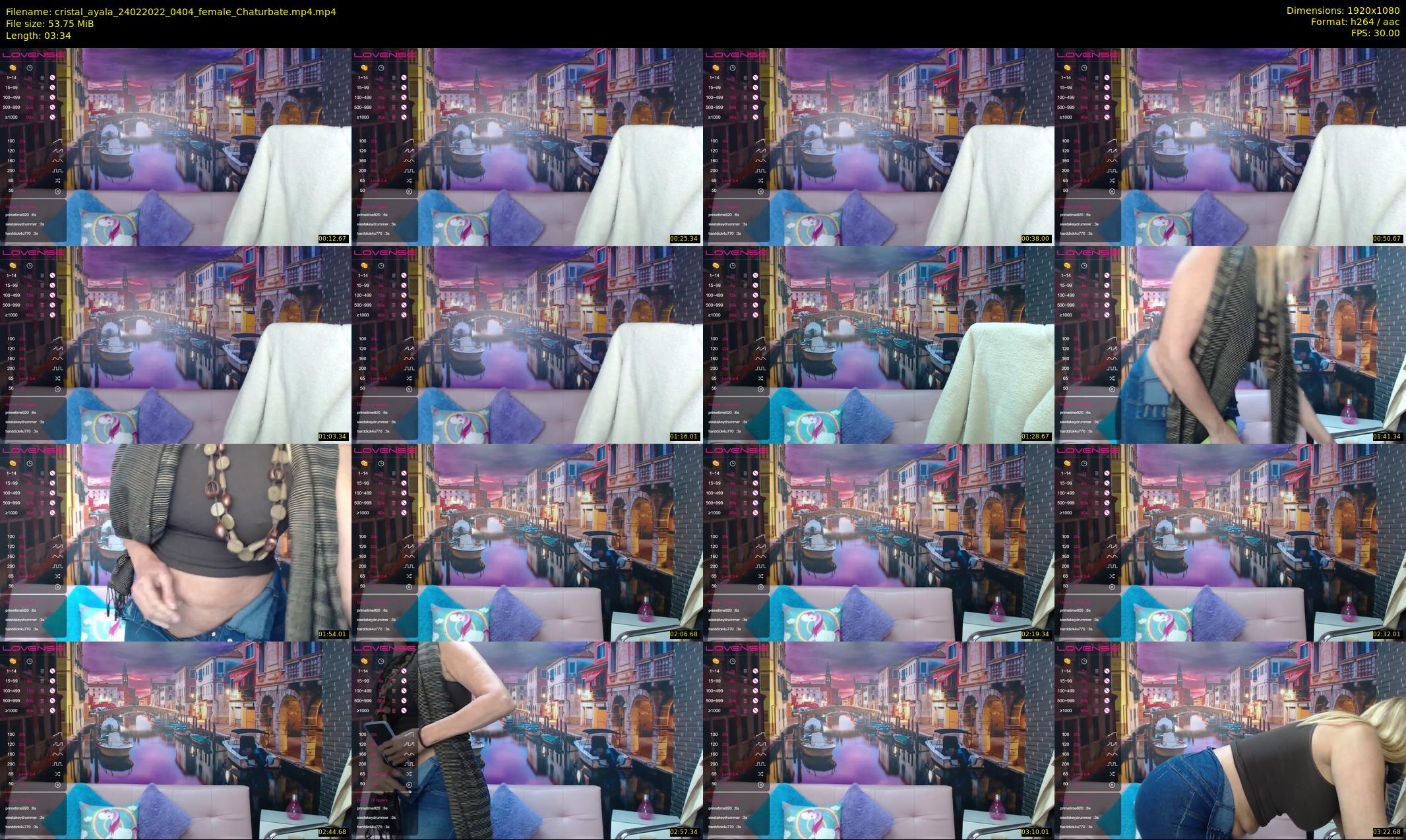 cristal_ayala — 4 minute Chaturbate female cam show recording, 1080p, Feb 24, 2022