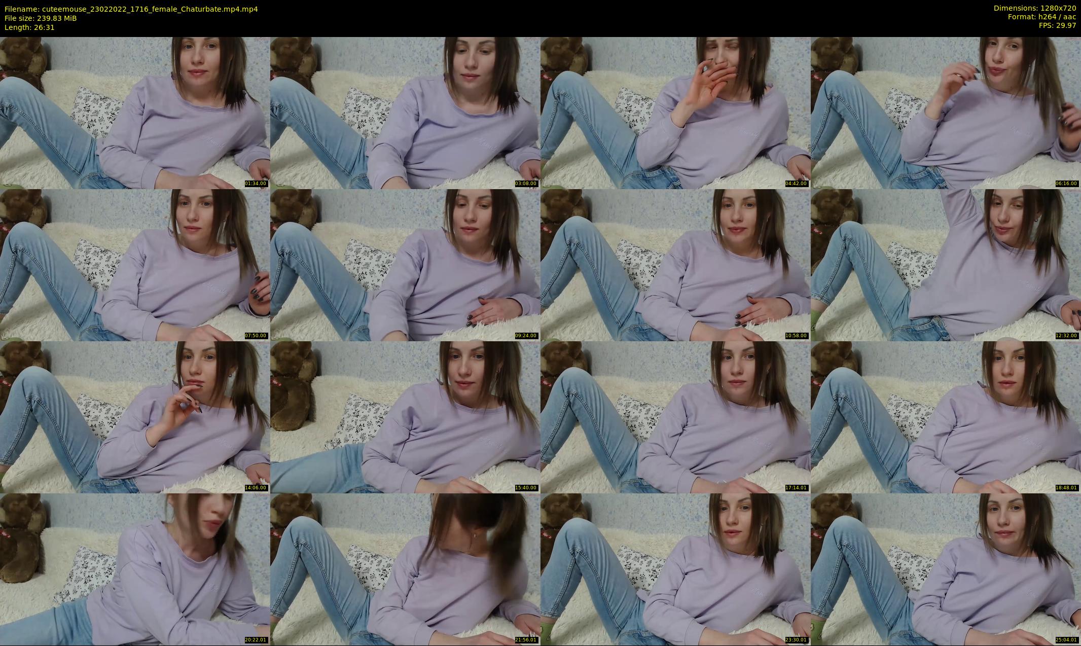 cuteemouse — 27 minute Chaturbate female cam show recording, 720p, Feb 23, 2022