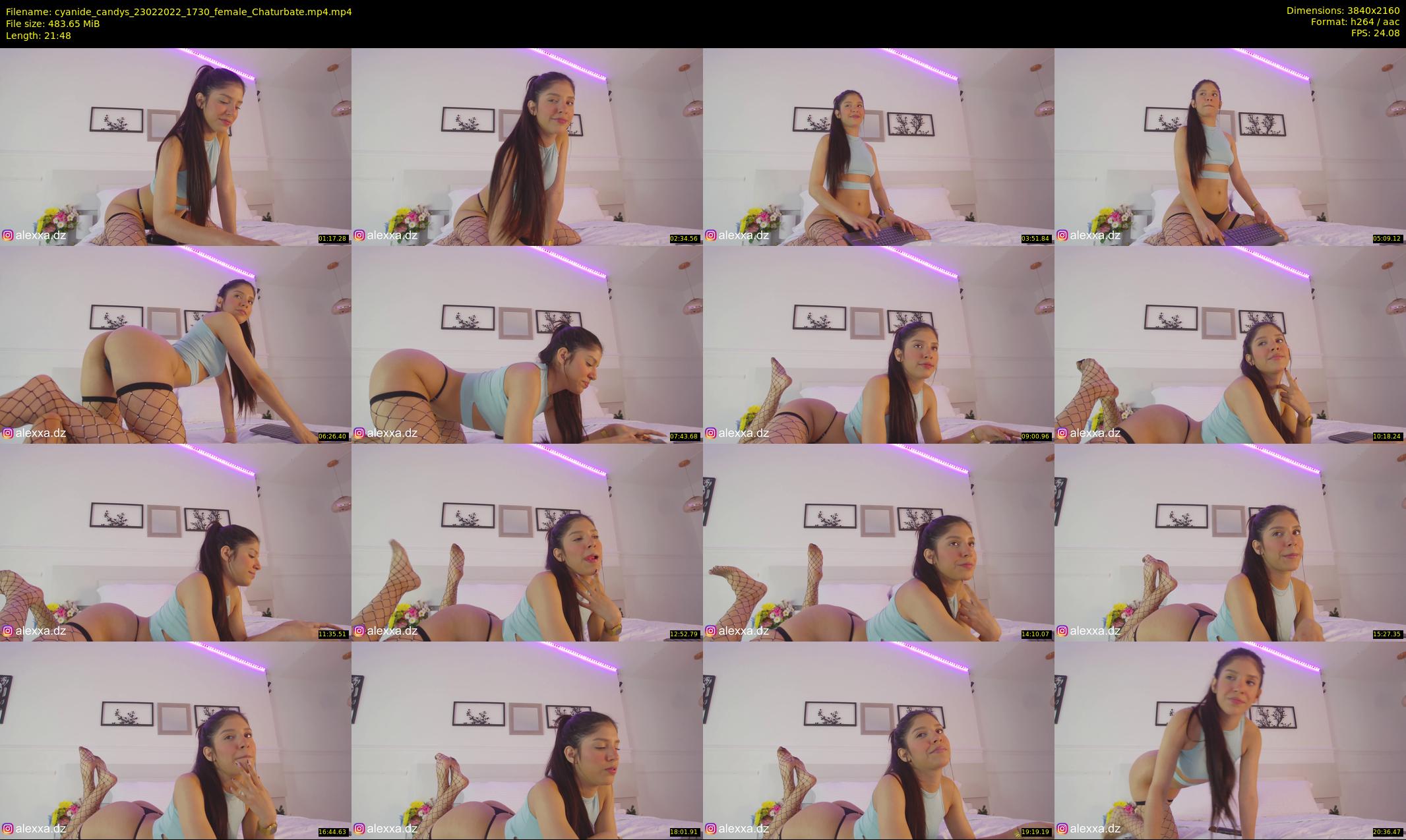 cyanide_candys — 22 minute Chaturbate female cam show recording, 4K, Feb 23, 2022