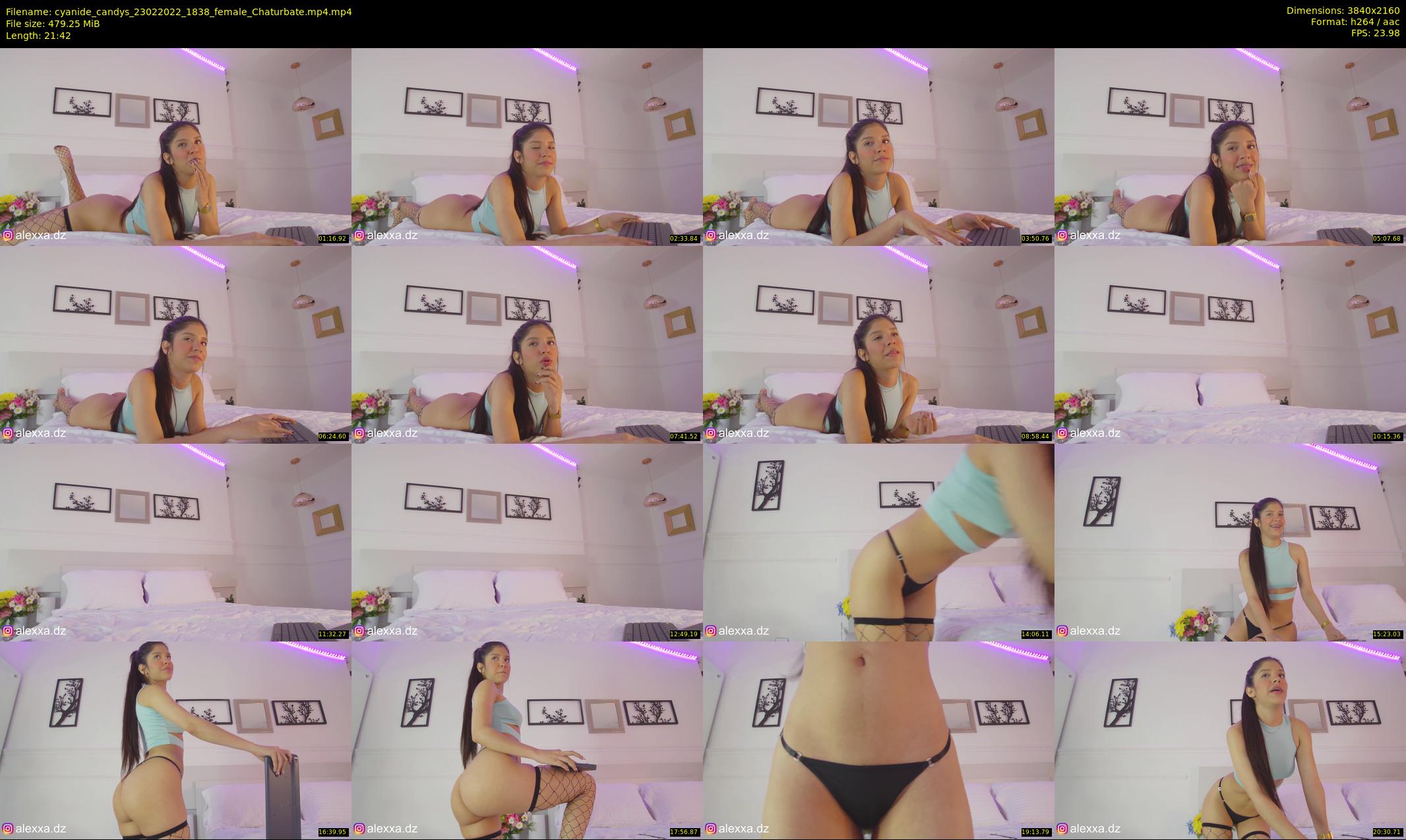 cyanide_candys — 22 minute Chaturbate female cam show recording, 4K, Feb 23, 2022