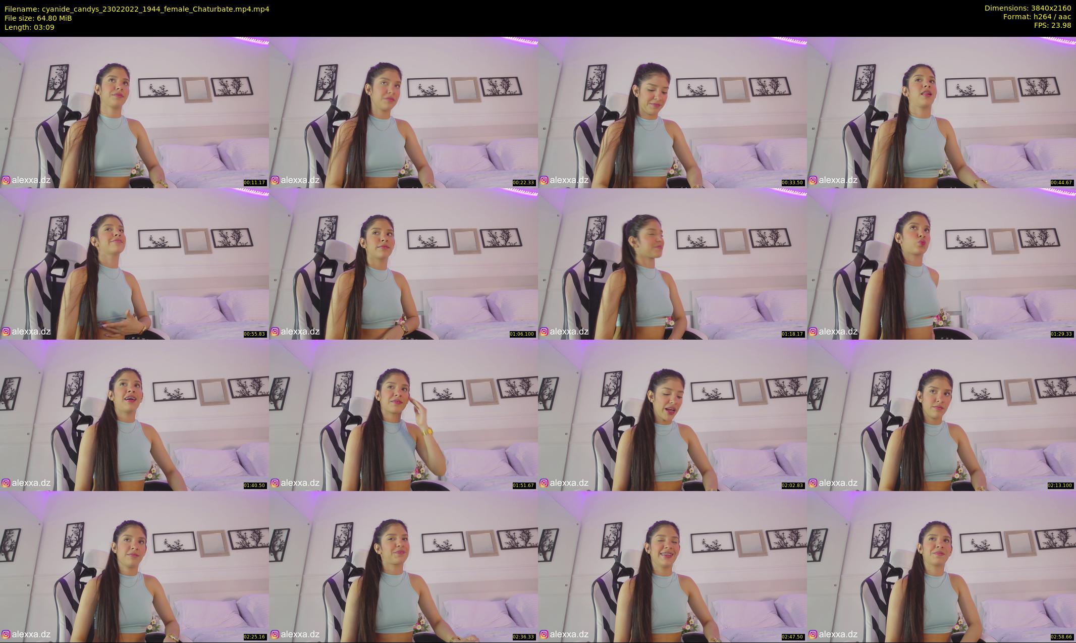 cyanide_candys — 4 minute Chaturbate female cam show recording, 4K, Feb 23, 2022