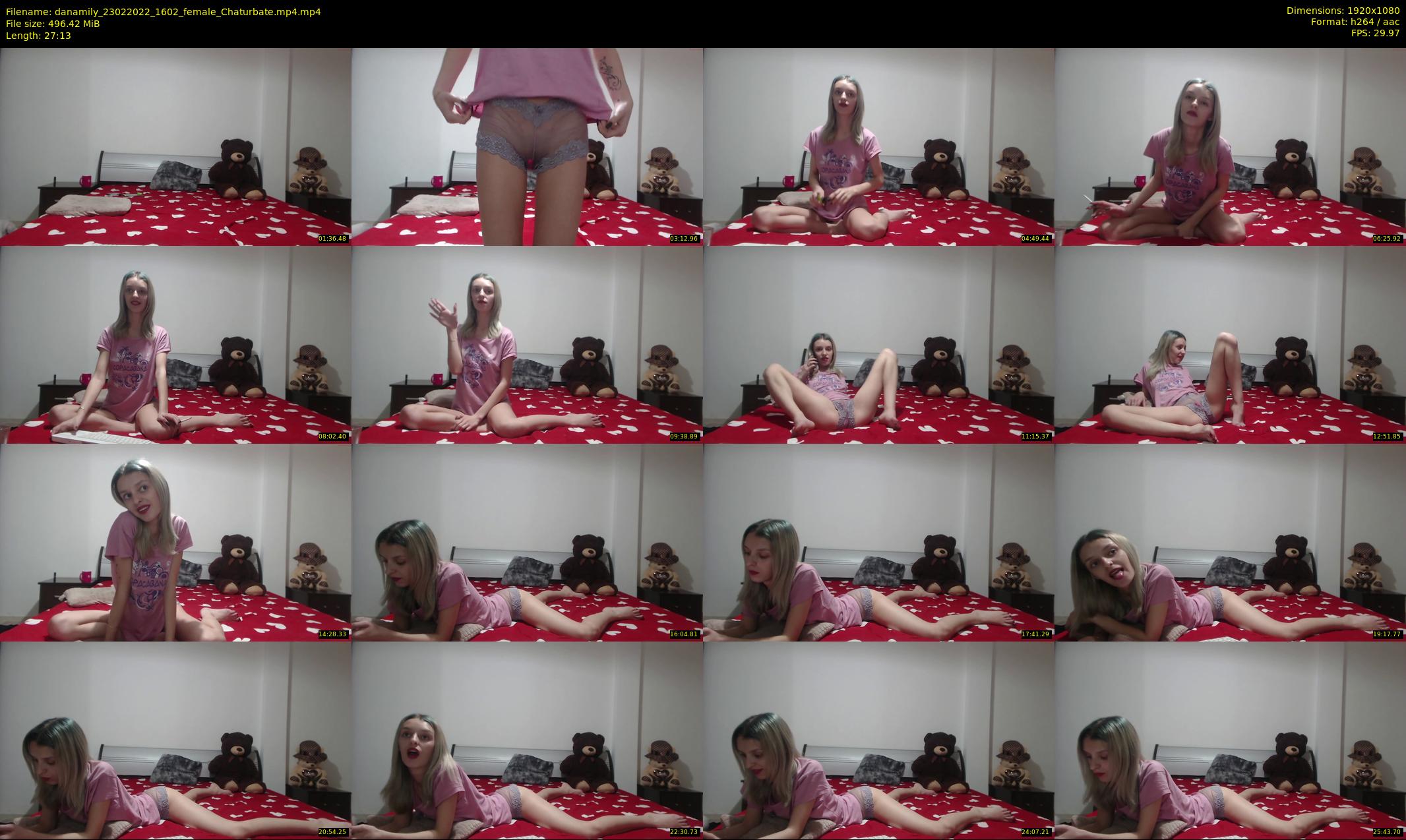 danamily — 28 minute Chaturbate female cam show recording, 1080p, Feb 23, 2022