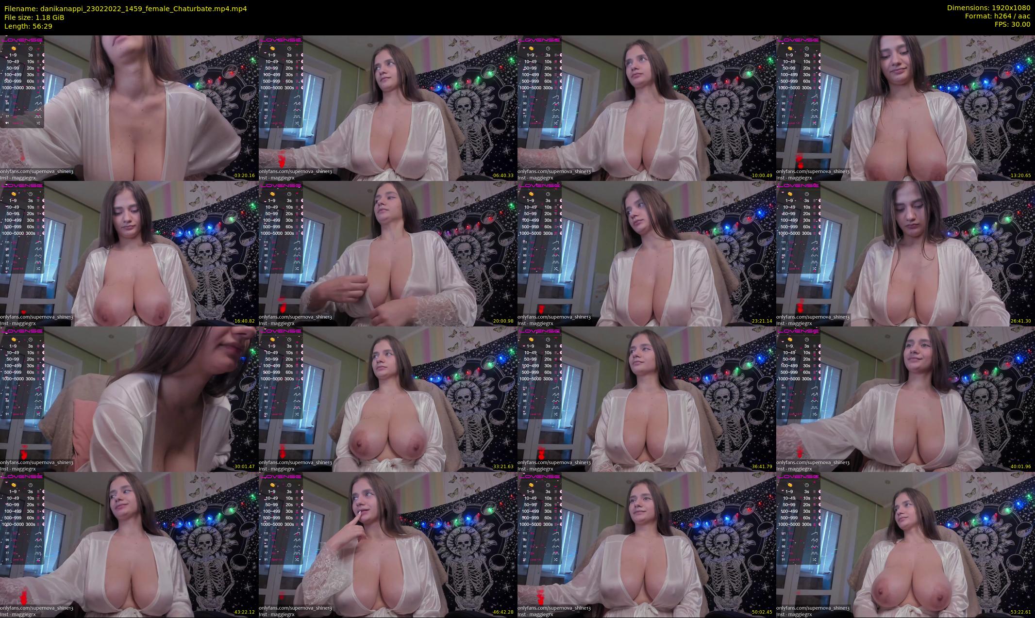 danikanappi — 57 minute Chaturbate female cam show recording, 1080p, Feb 23, 2022