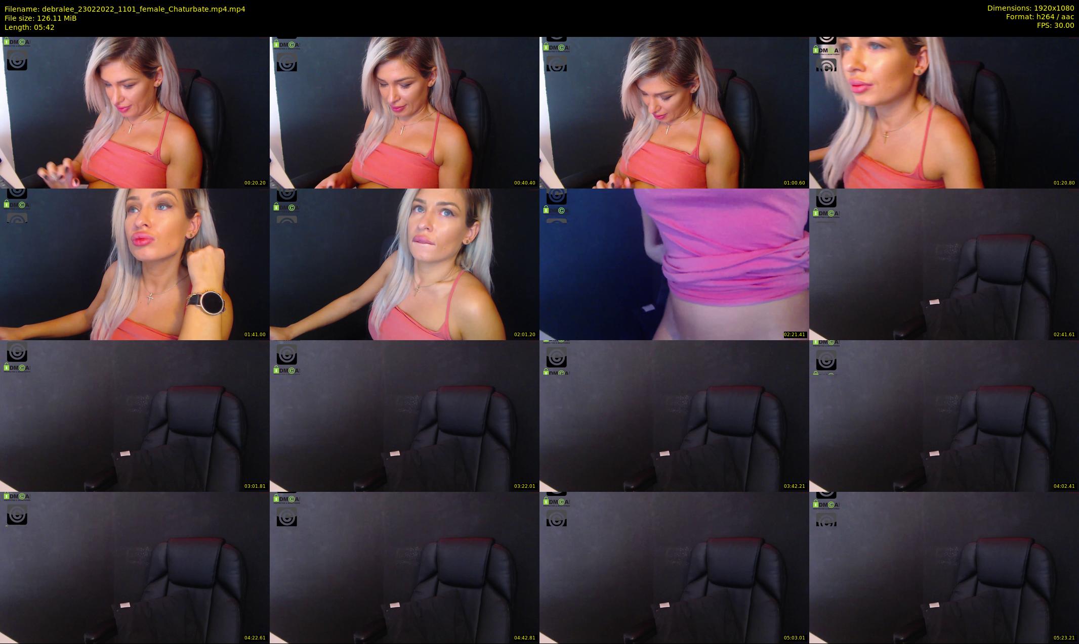 debralee — 6 minute Chaturbate female cam show recording, 1080p, Feb 23, 2022