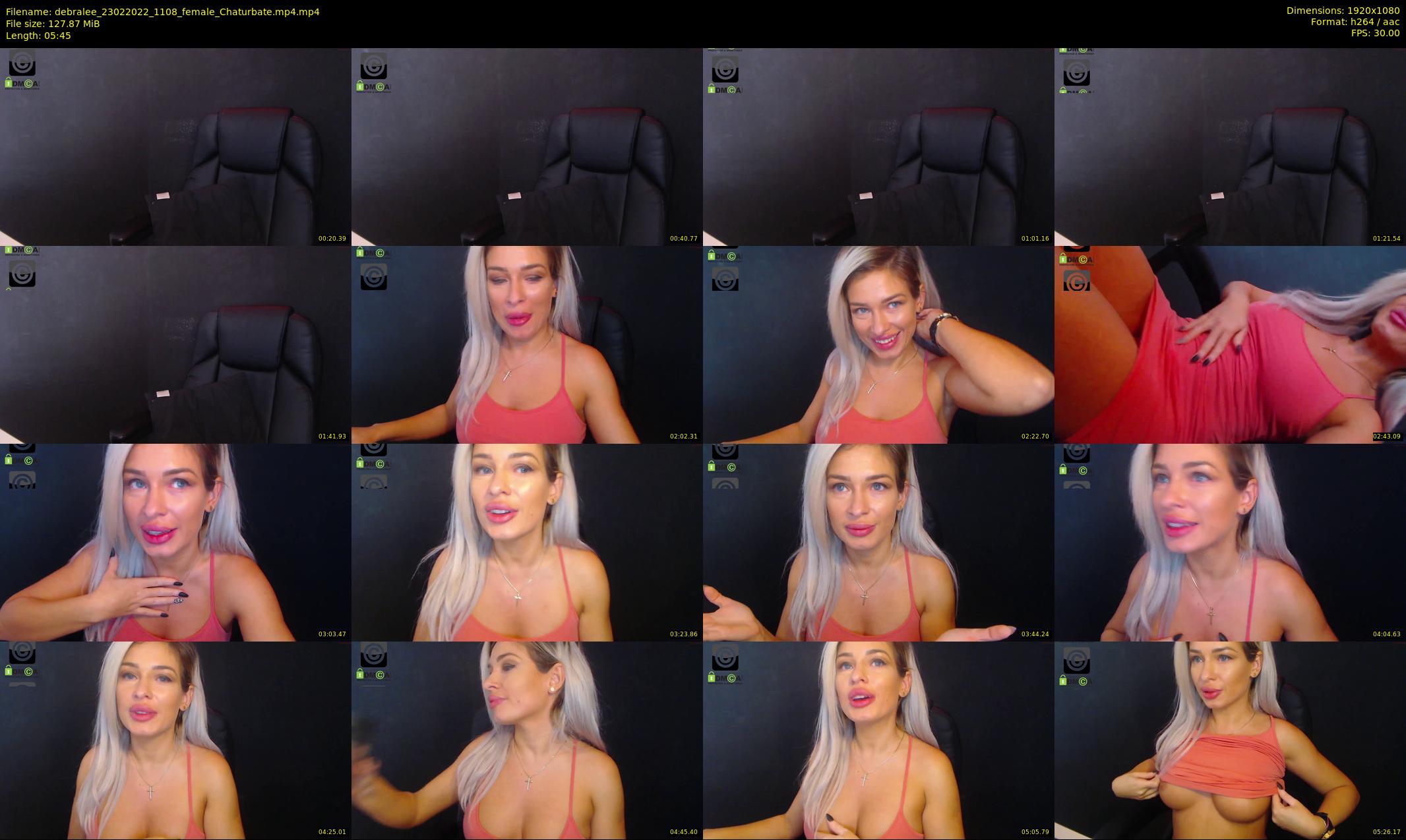 debralee — 6 minute Chaturbate female cam show recording, 1080p, Feb 23, 2022