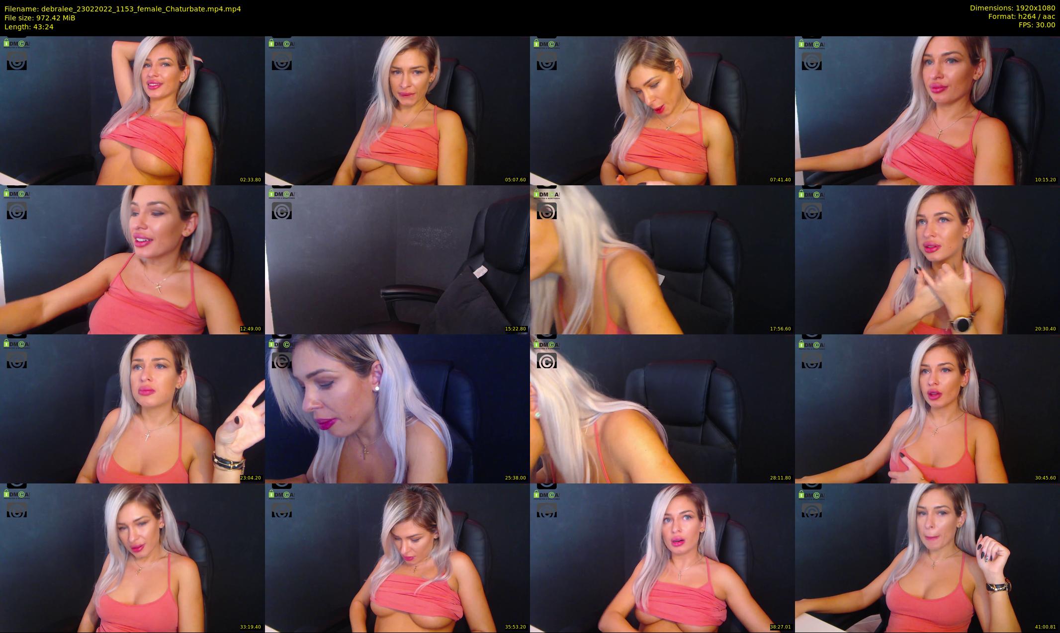 debralee — 44 minute Chaturbate female cam show recording, 1080p, Feb 23, 2022