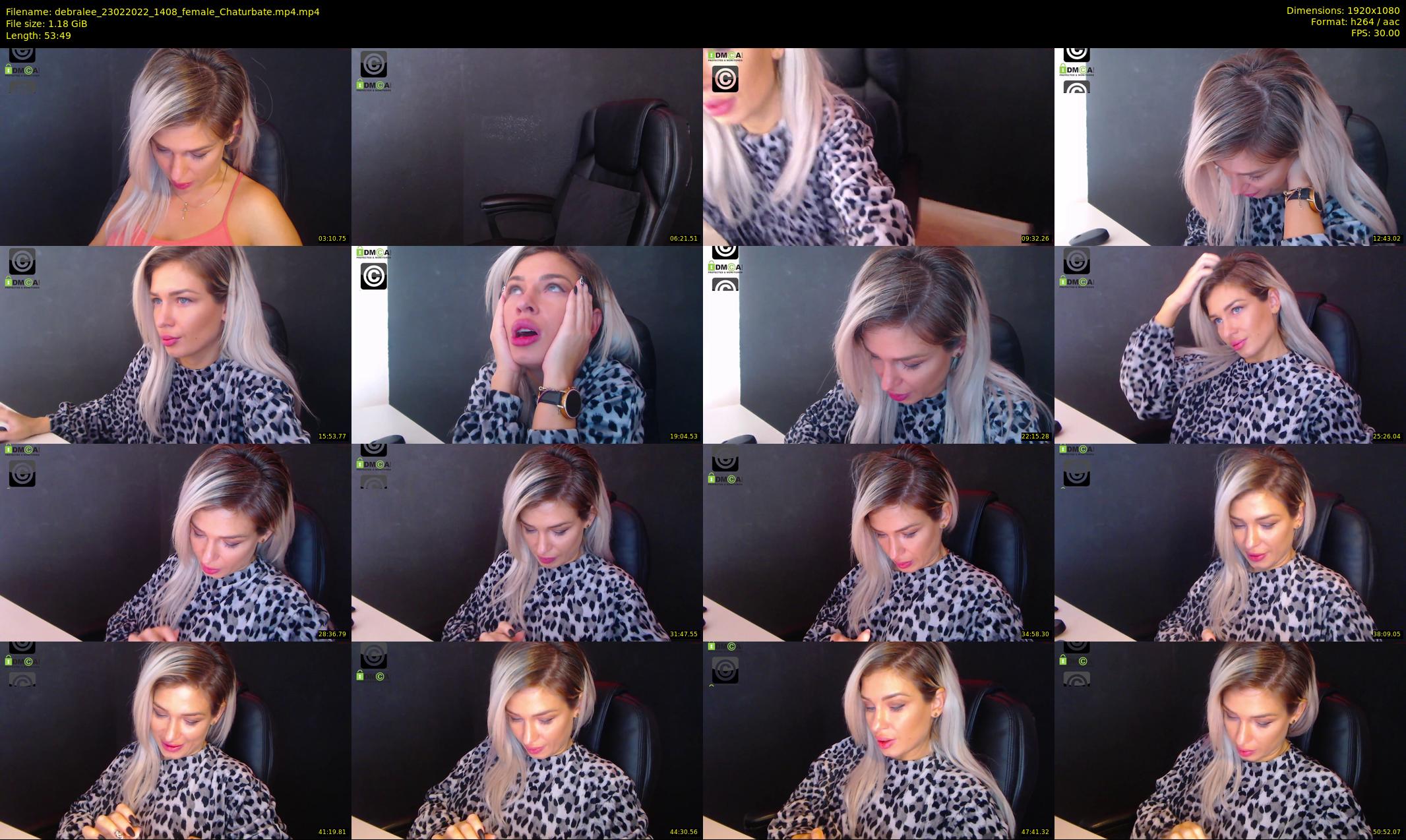 debralee — 54 minute Chaturbate female cam show recording, 1080p, Feb 23, 2022