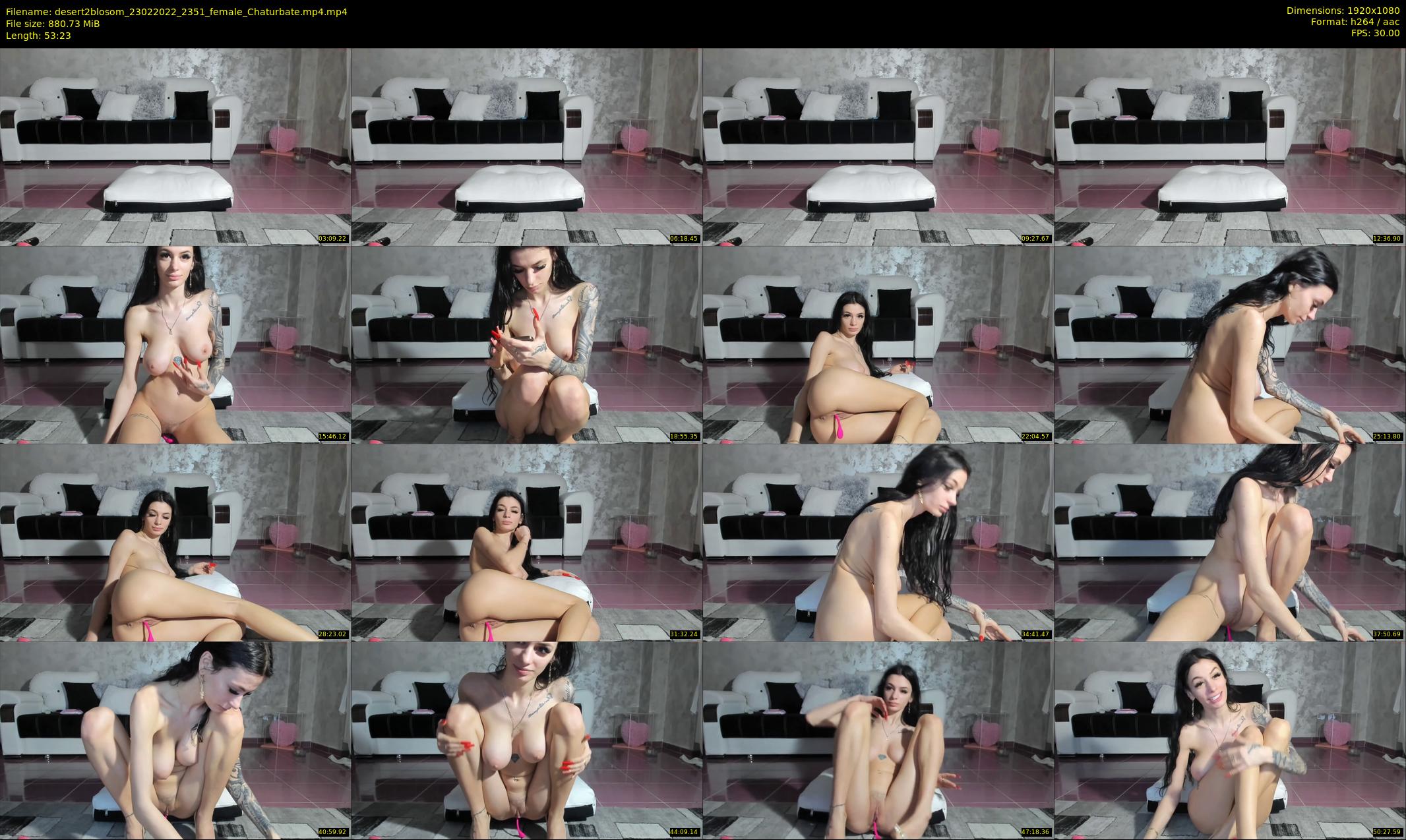 desert2blosom — 54 minute Chaturbate female cam show recording, 1080p, Feb 23, 2022