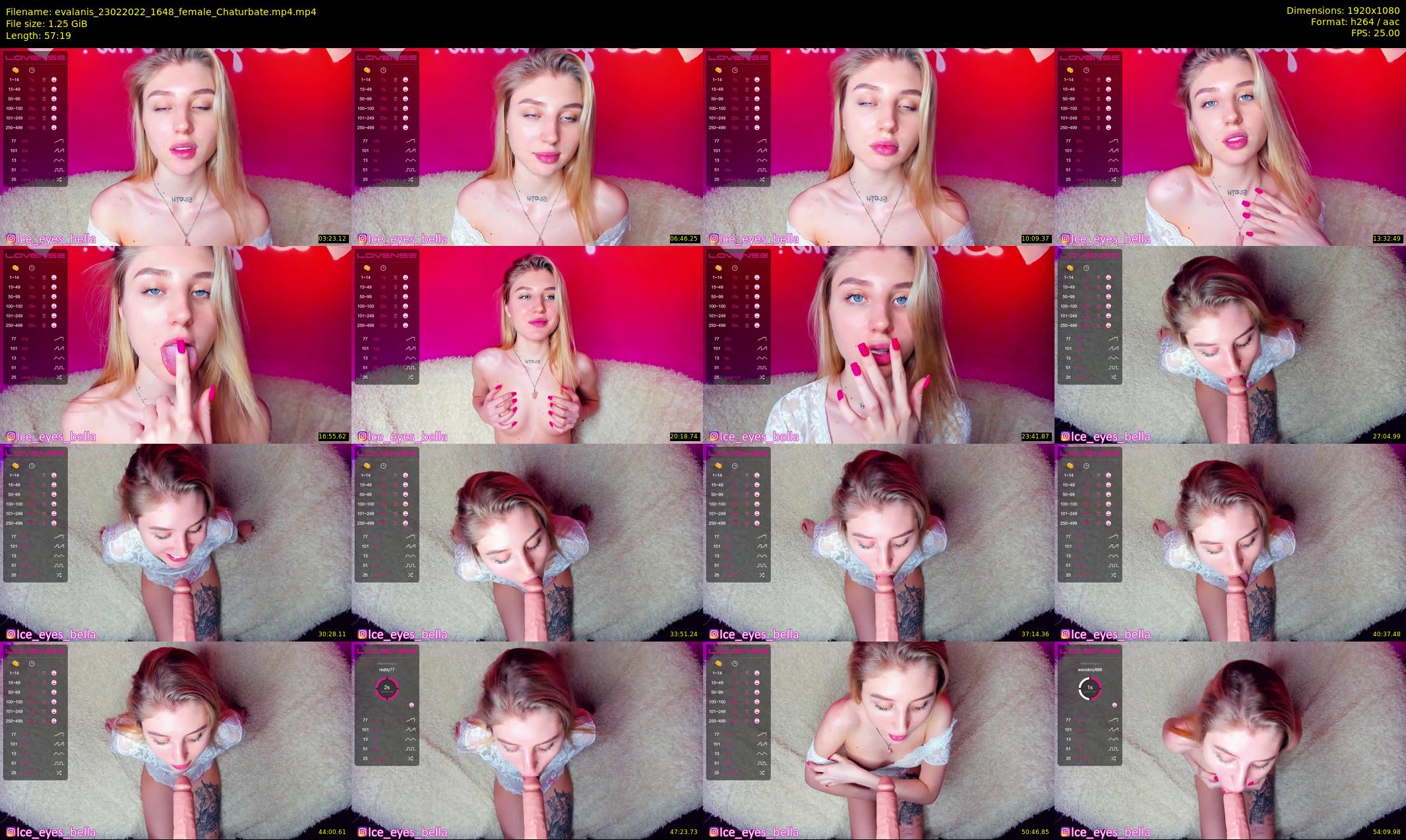 evalanis — 58 minute Chaturbate couple cam show recording, 1080p, Feb 23, 2022