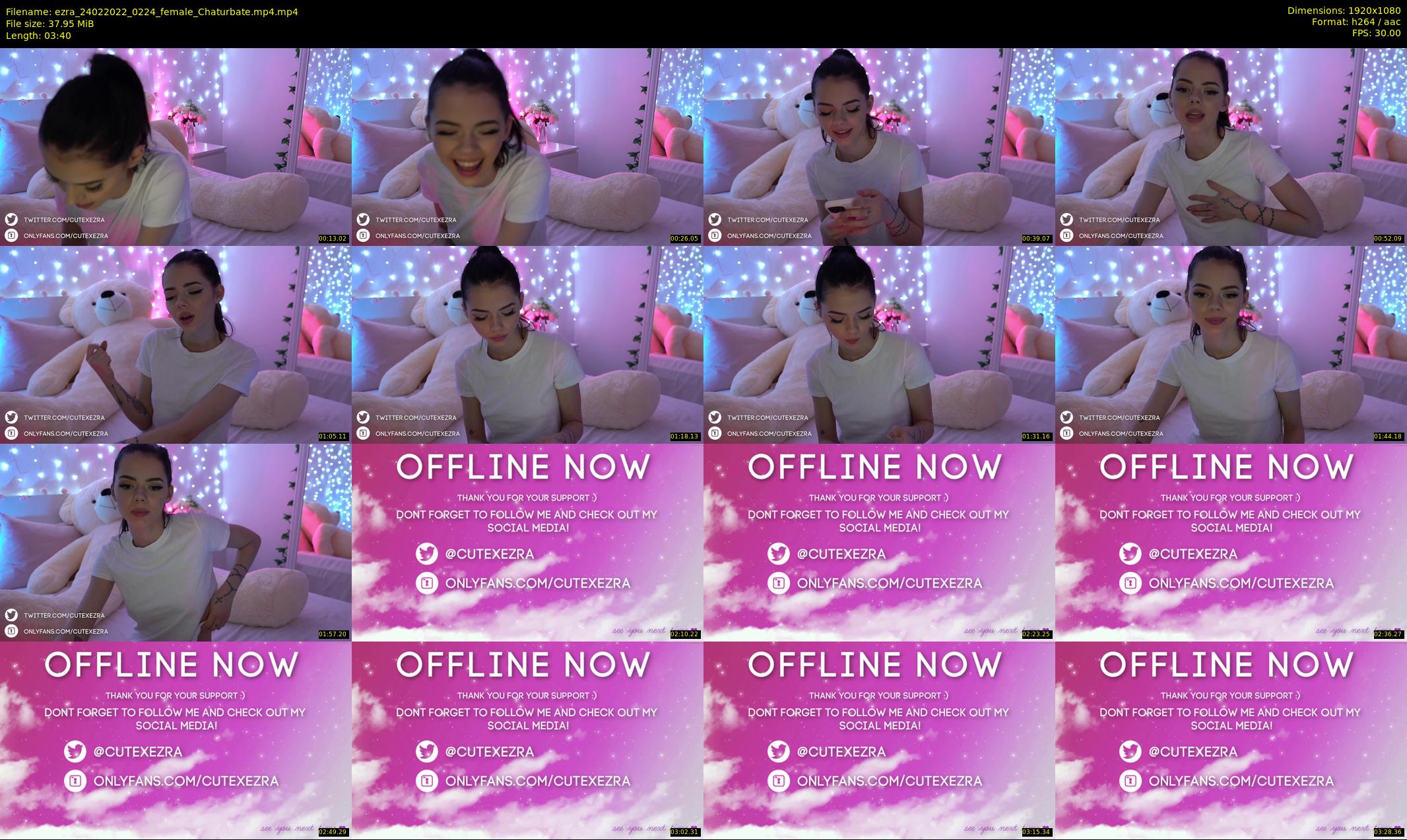 ezra — 4 minute Chaturbate female cam show recording, 1080p, Feb 24, 2022