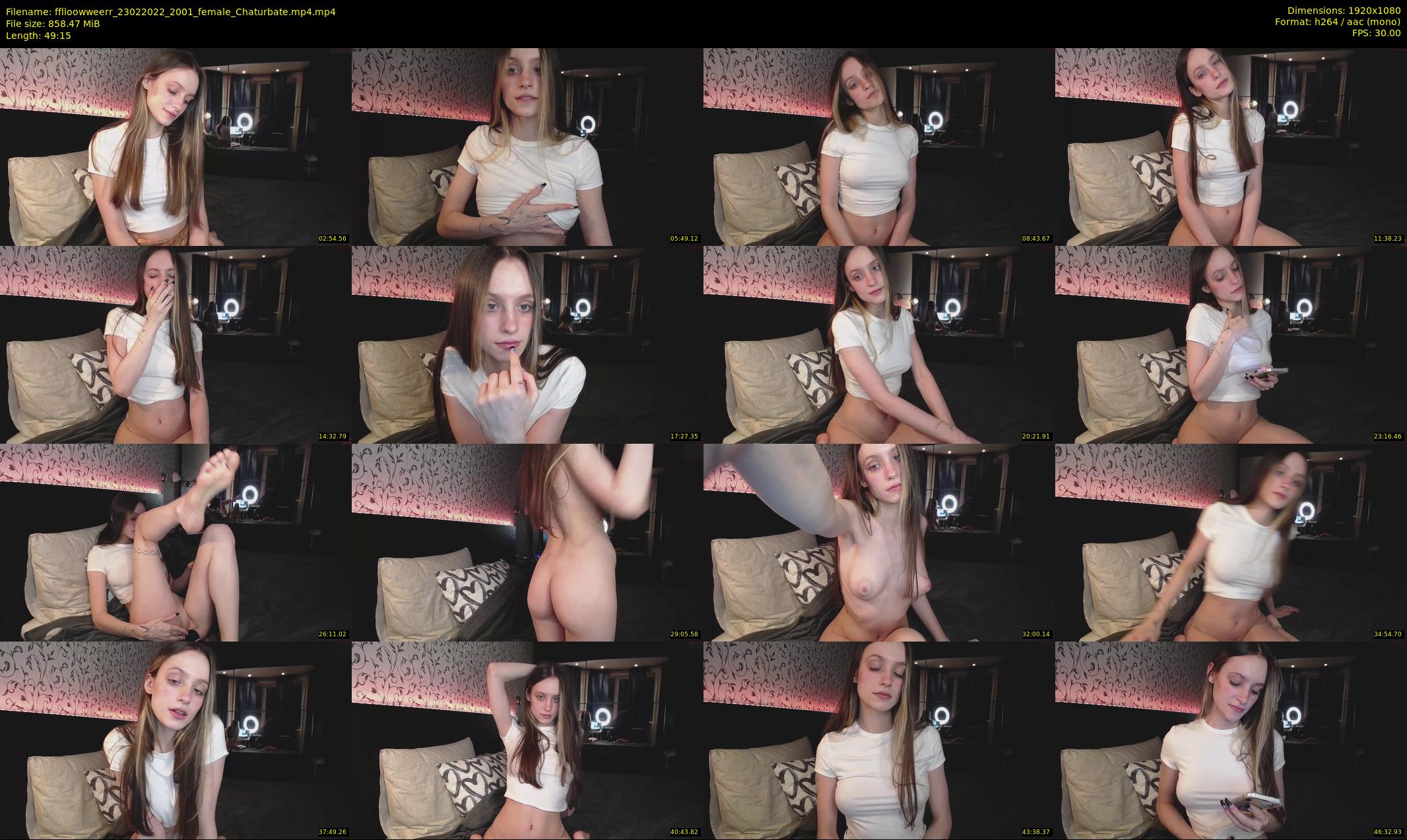 fflloowweerr — 50 minute Chaturbate couple cam show recording, 1080p, Feb 23, 2022